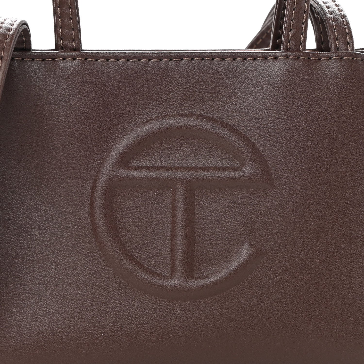 Telfar Vegan Leather Small Shopping Bag Chocolate 9 of 11