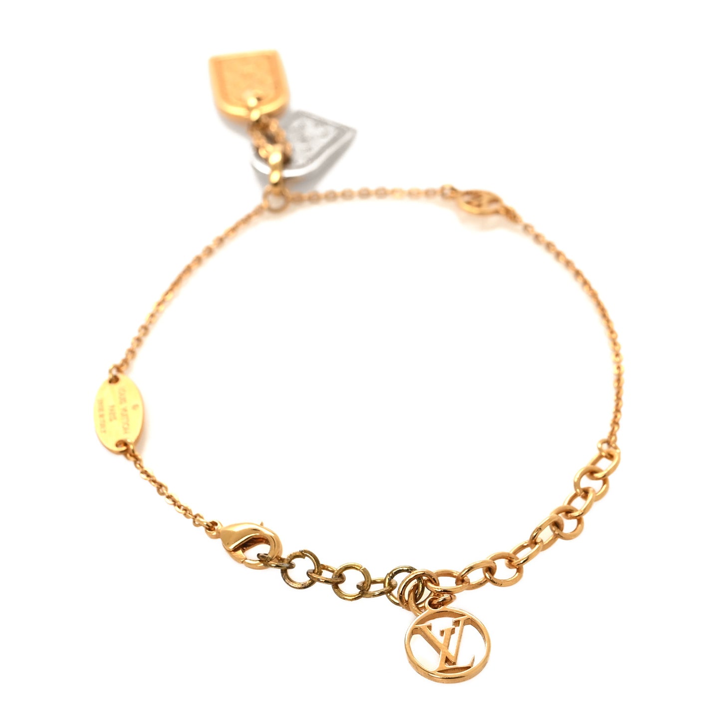 Brass Nanogram Bracelet Silver Gold
