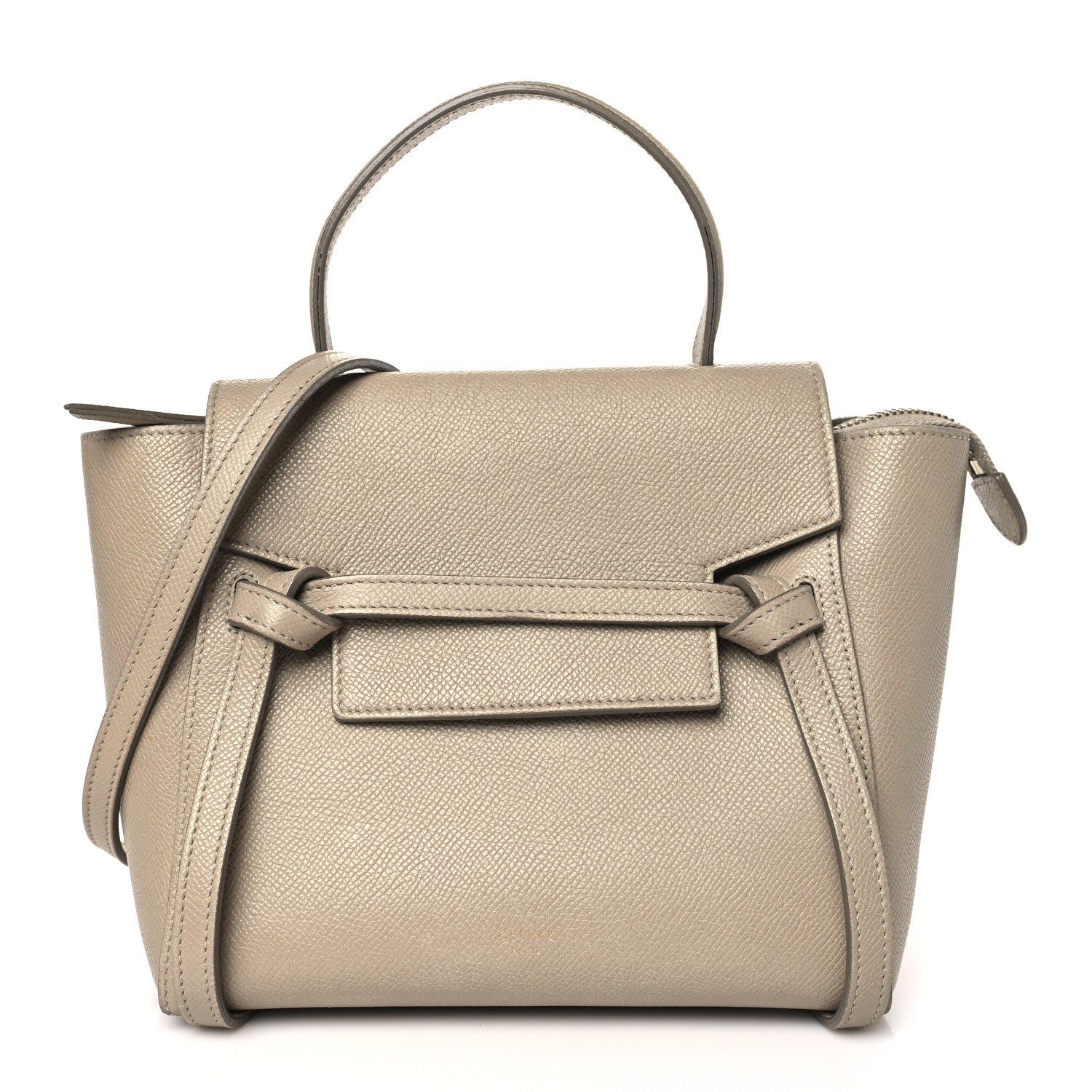 Celine Grained Calfskin Nano Belt Bag Light Taupe 1 of 16