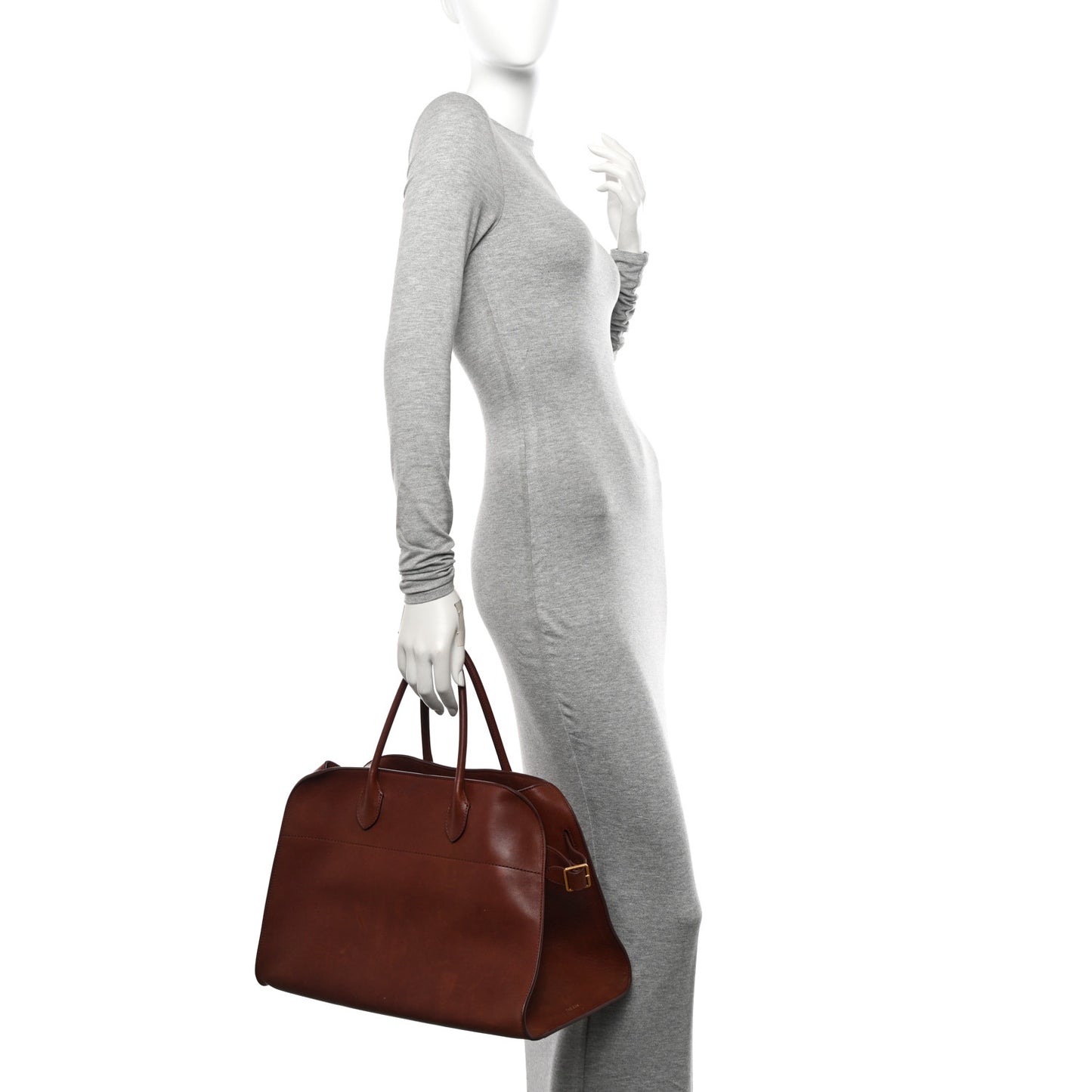Polished Saddle Calfskin Soft Margaux 15 New Burgundy