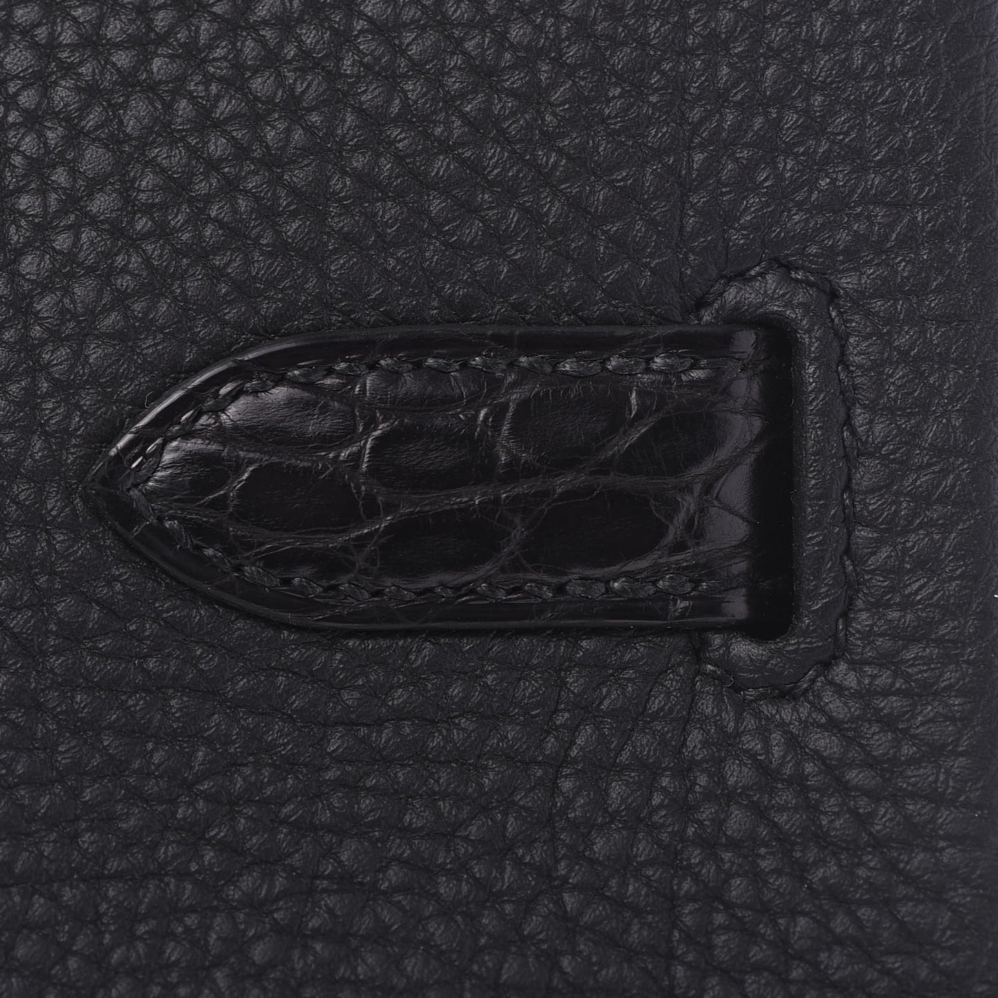 Togo Matte Alligator Birkin Touch 30 Black
