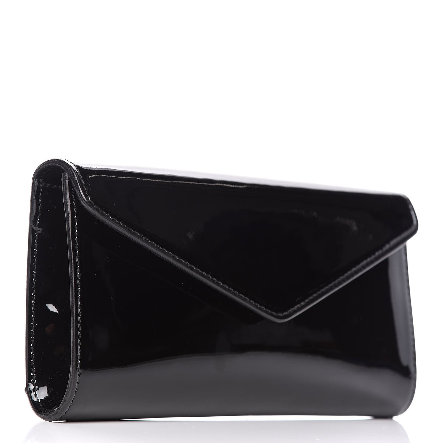 Patent Y-Mail Clutch Black