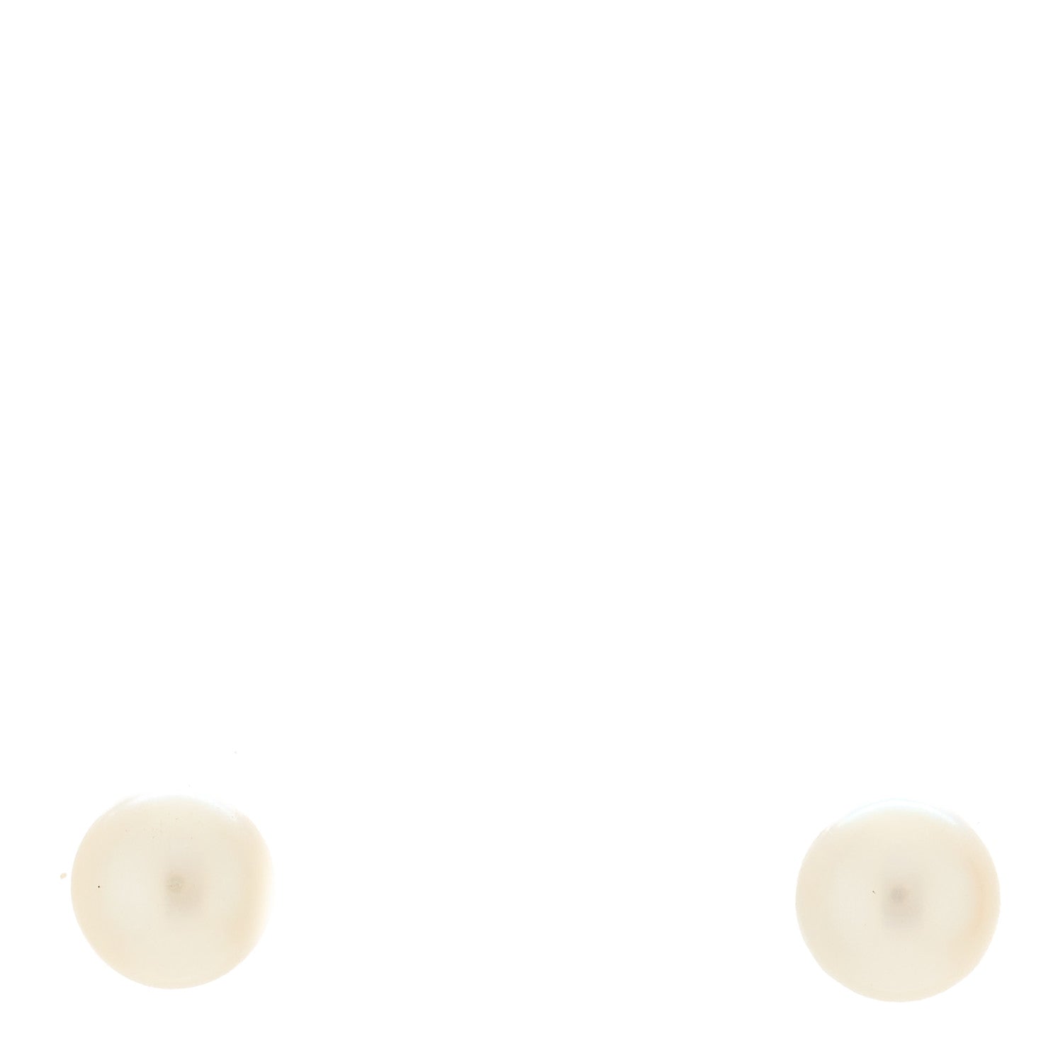 Tiffany 18K White Gold Akoya Pearl 6-6.25mm Signature Pearl Earrings 1 of 5