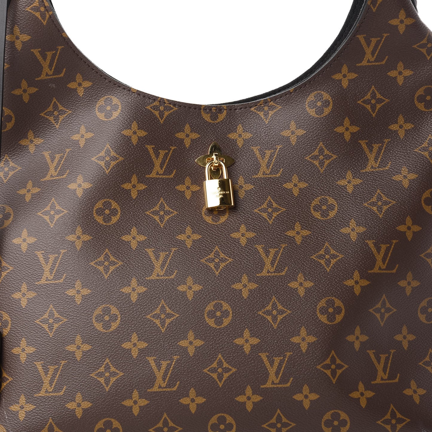 Monogram Flower Hobo Black
