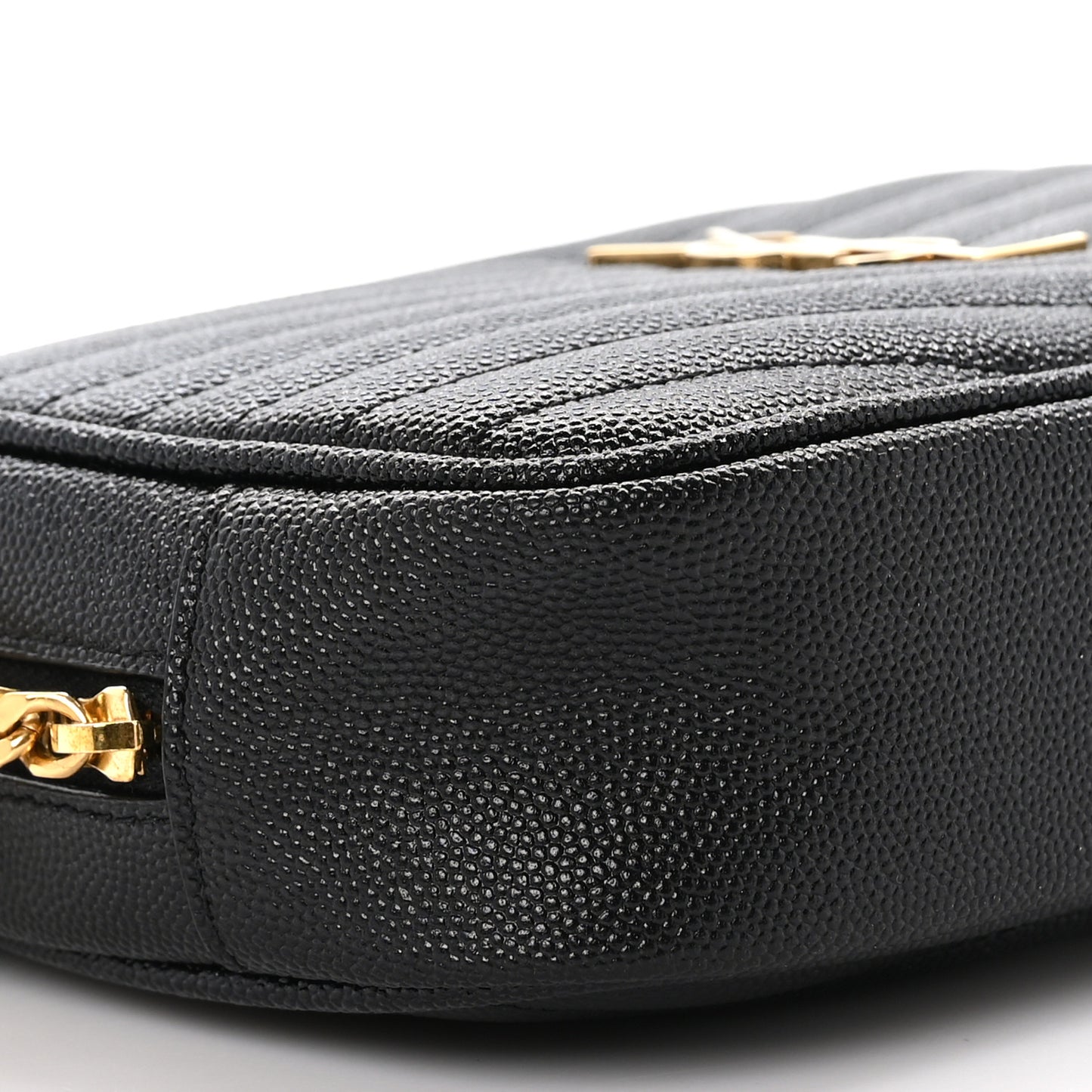 Grain De Poudre Matelasse Monogram Mini Lou Camera Bag Black