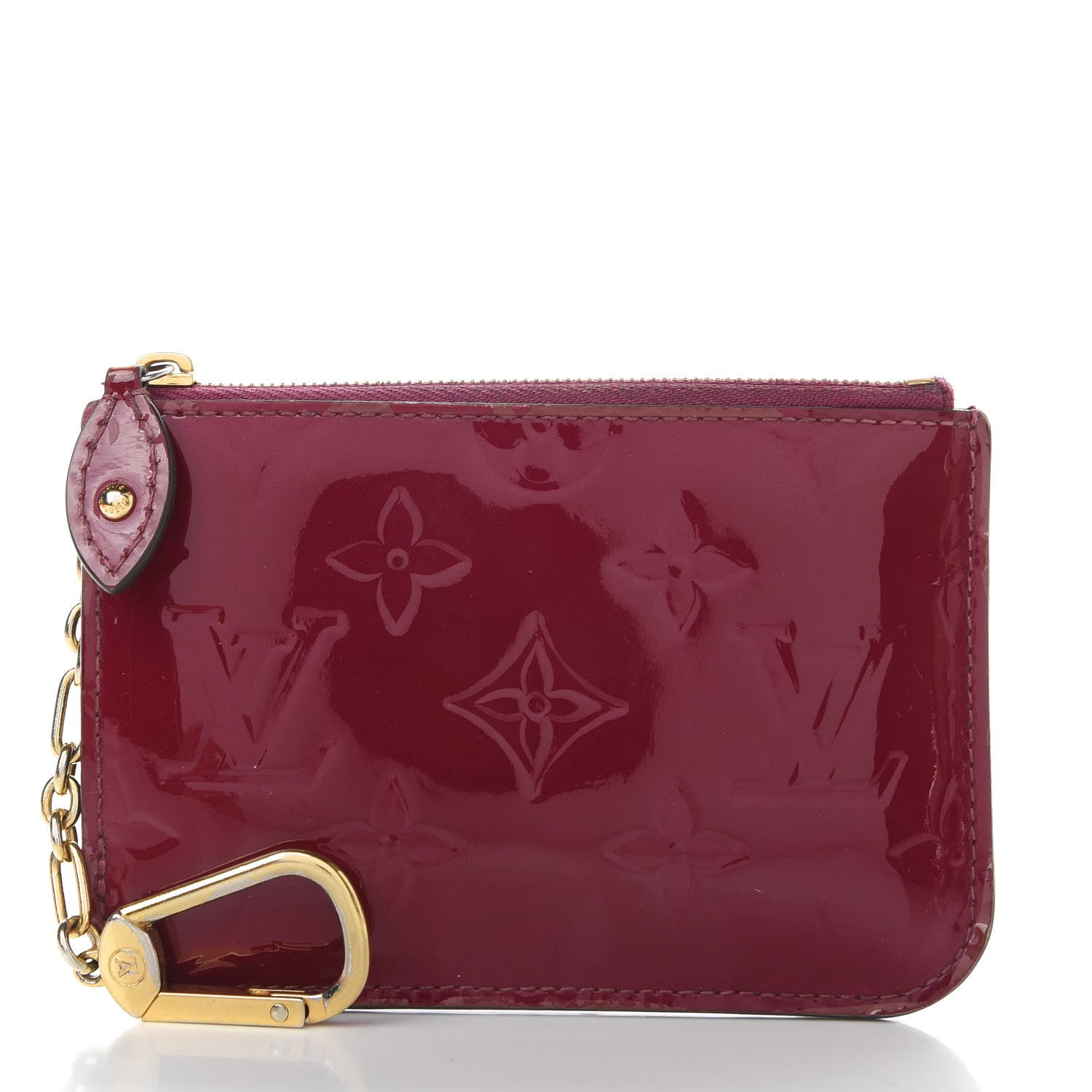 Louis Vuitton Vernis Key Pouch Magenta 2 of 8