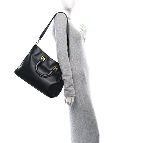 Vitello Glacier Medium FF Tote Black