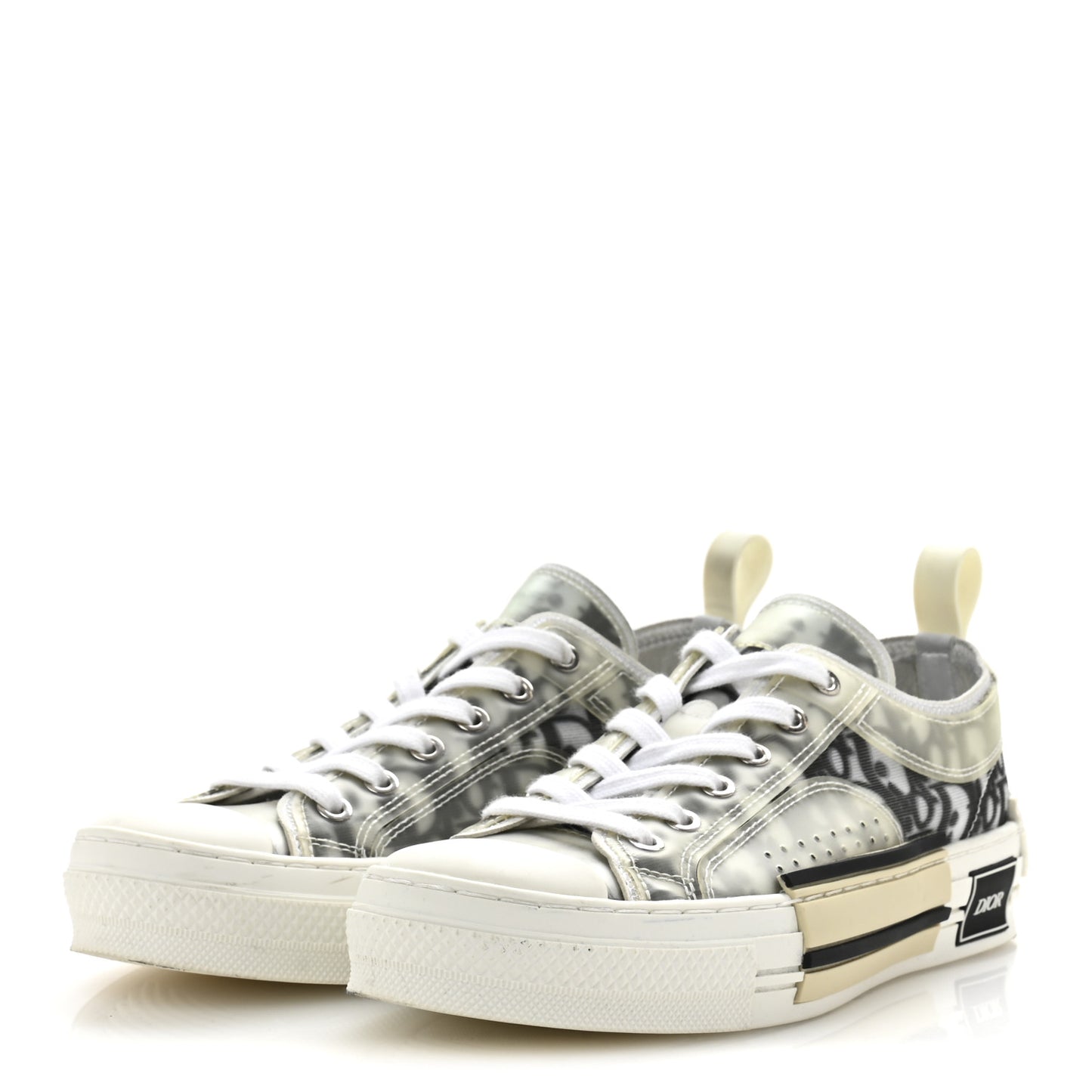 Technical Canvas Oblique B23 Low Top Sneaker 39 White Black
