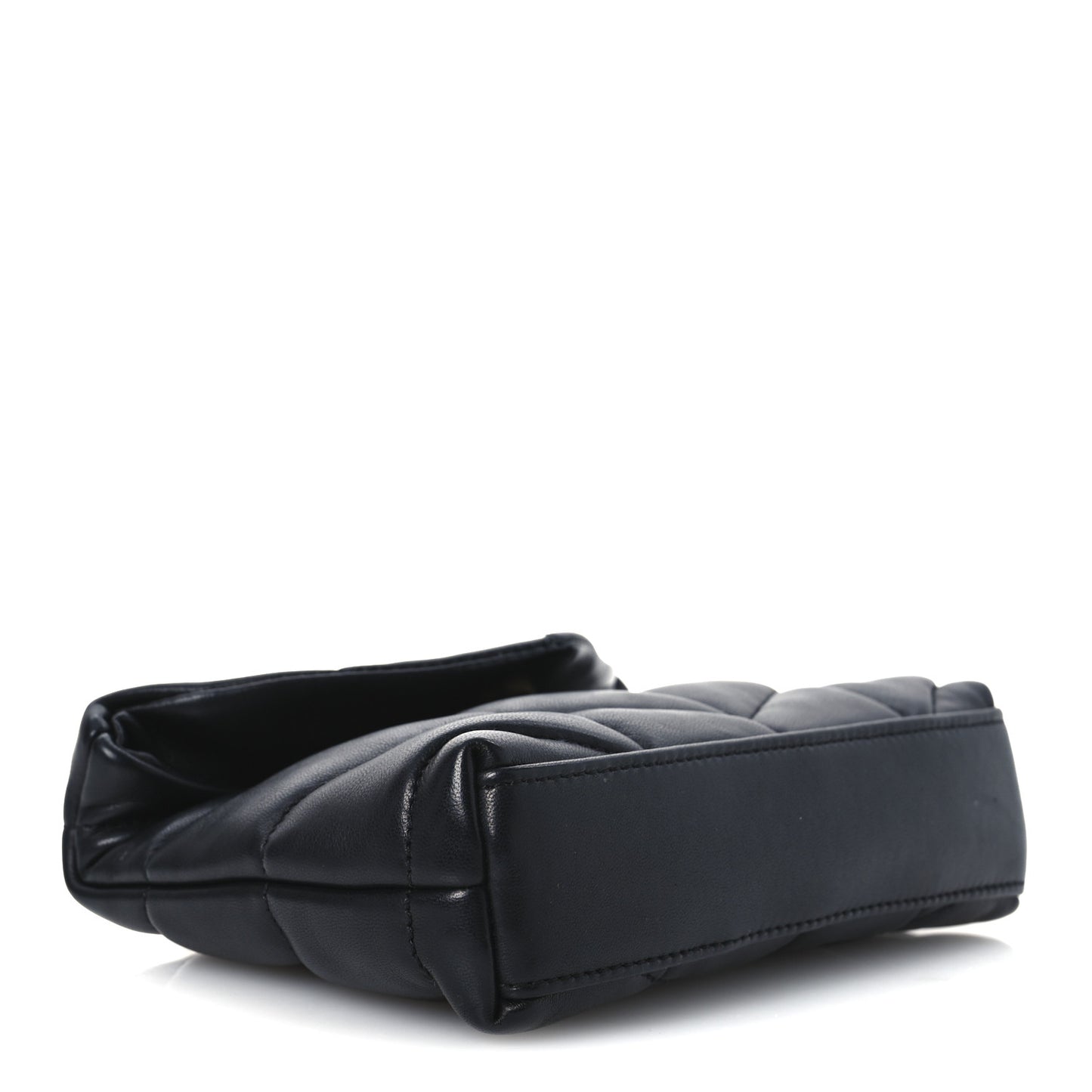 Lambskin Monogram Loulou Puffer Pouch Clutch Black