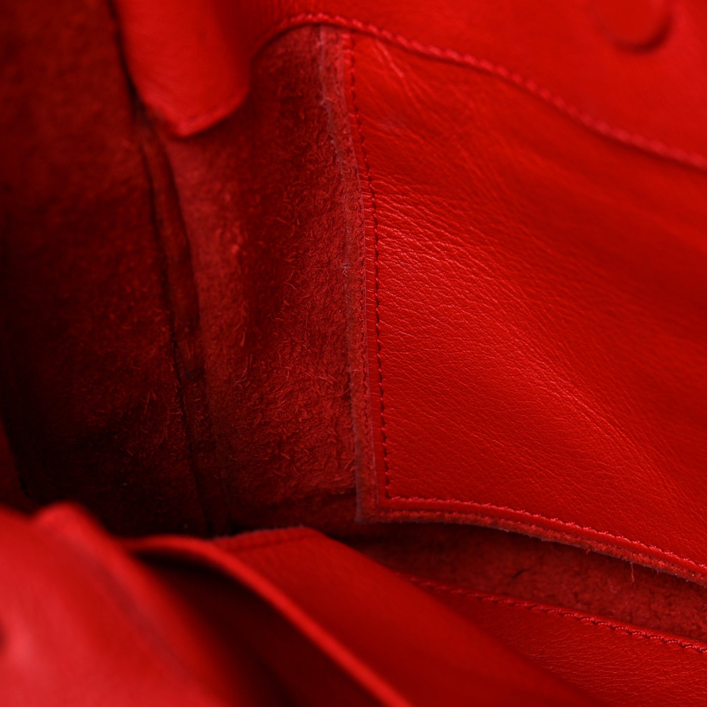 Veau Souple Papier Mini A4 Tote Rouge Cerise