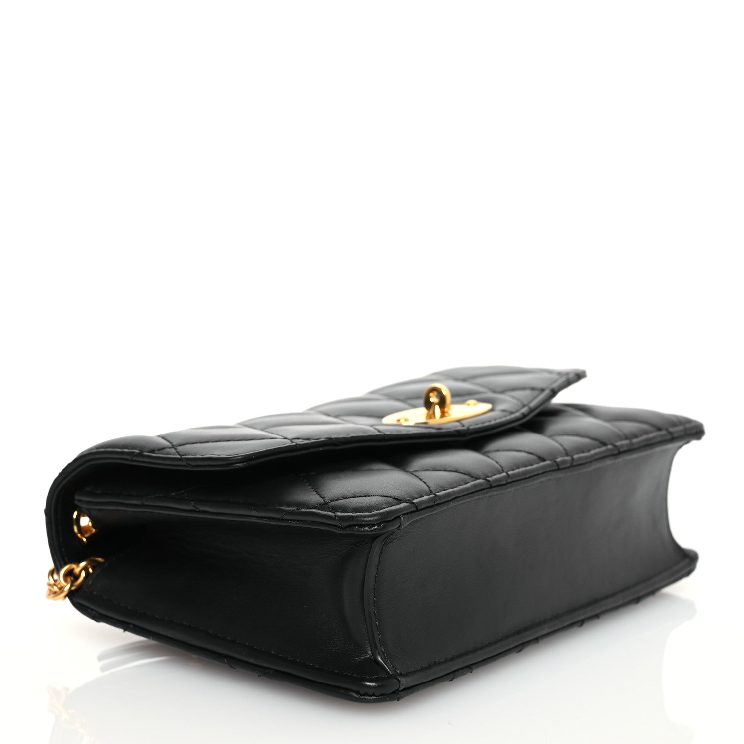 Mulberry Smooth Calfskin Quilted Small Darley Shoulder Bag Black 4 of 13