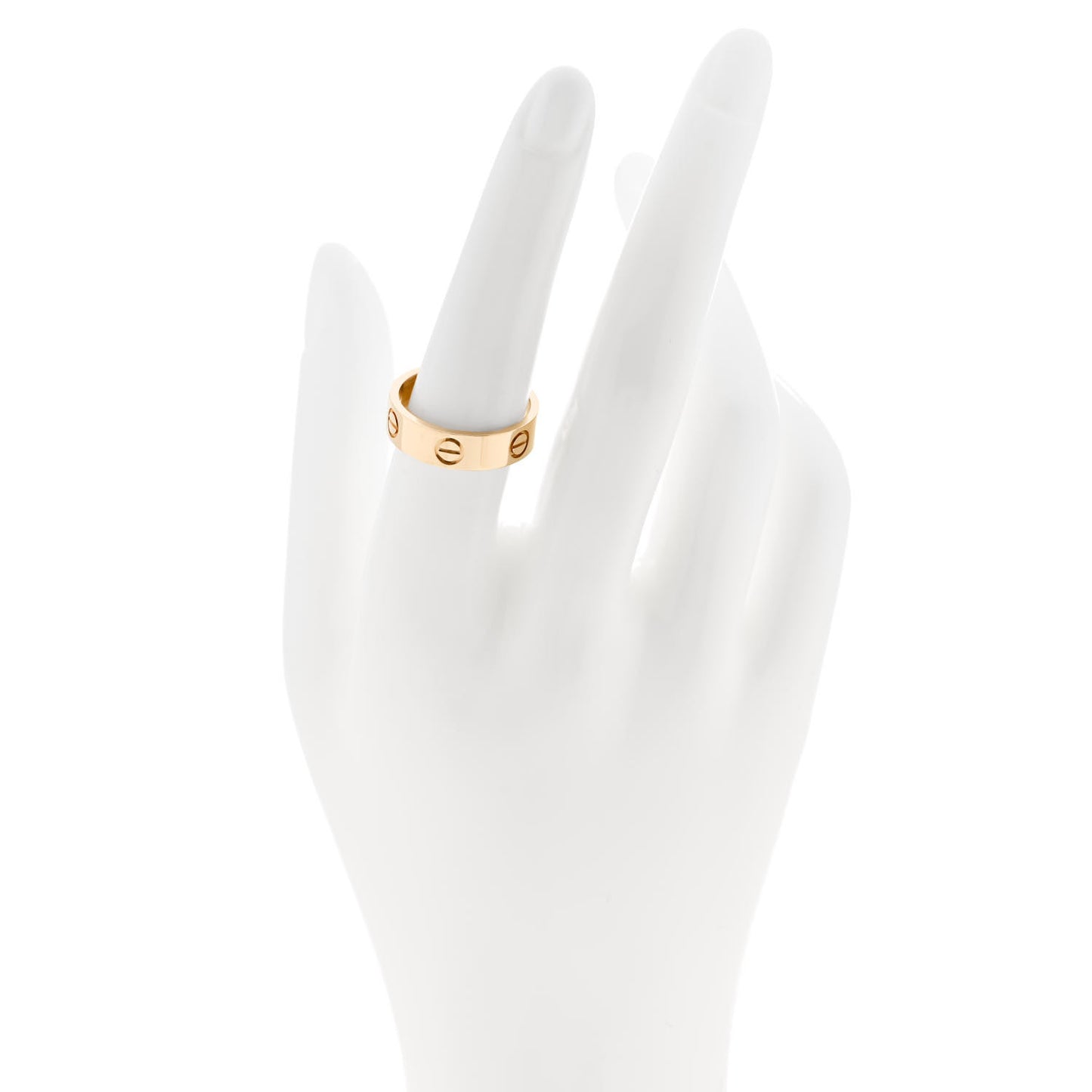 18K Yellow Gold 5.5mm LOVE Ring 55 7.25