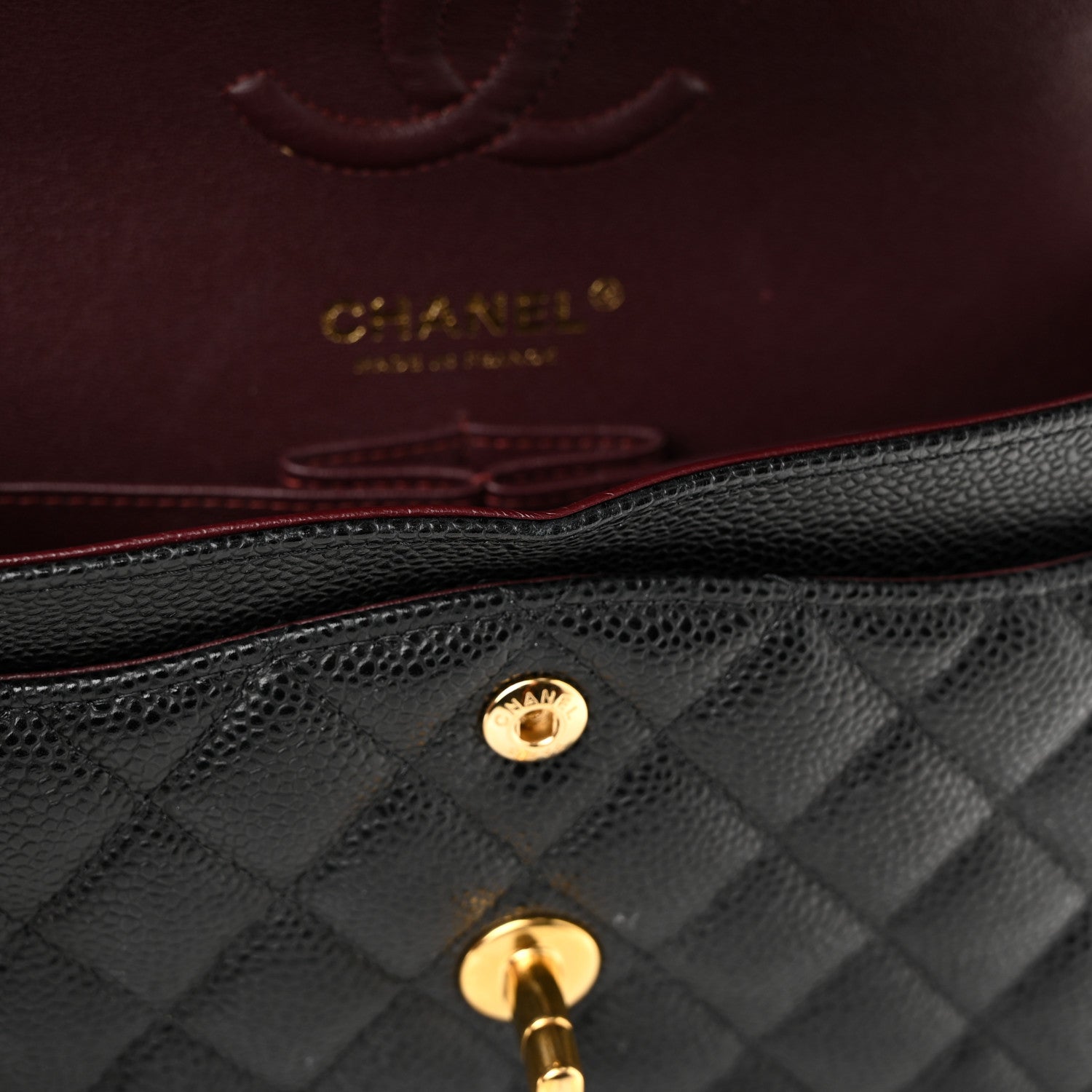 Chanel Caviar Quilted Small Double Flap Black 11 of 12