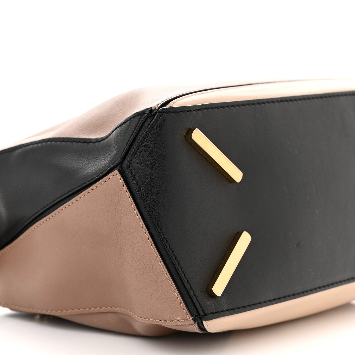 Calfskin Small Puzzle Bag Sand Hazelnut Ash