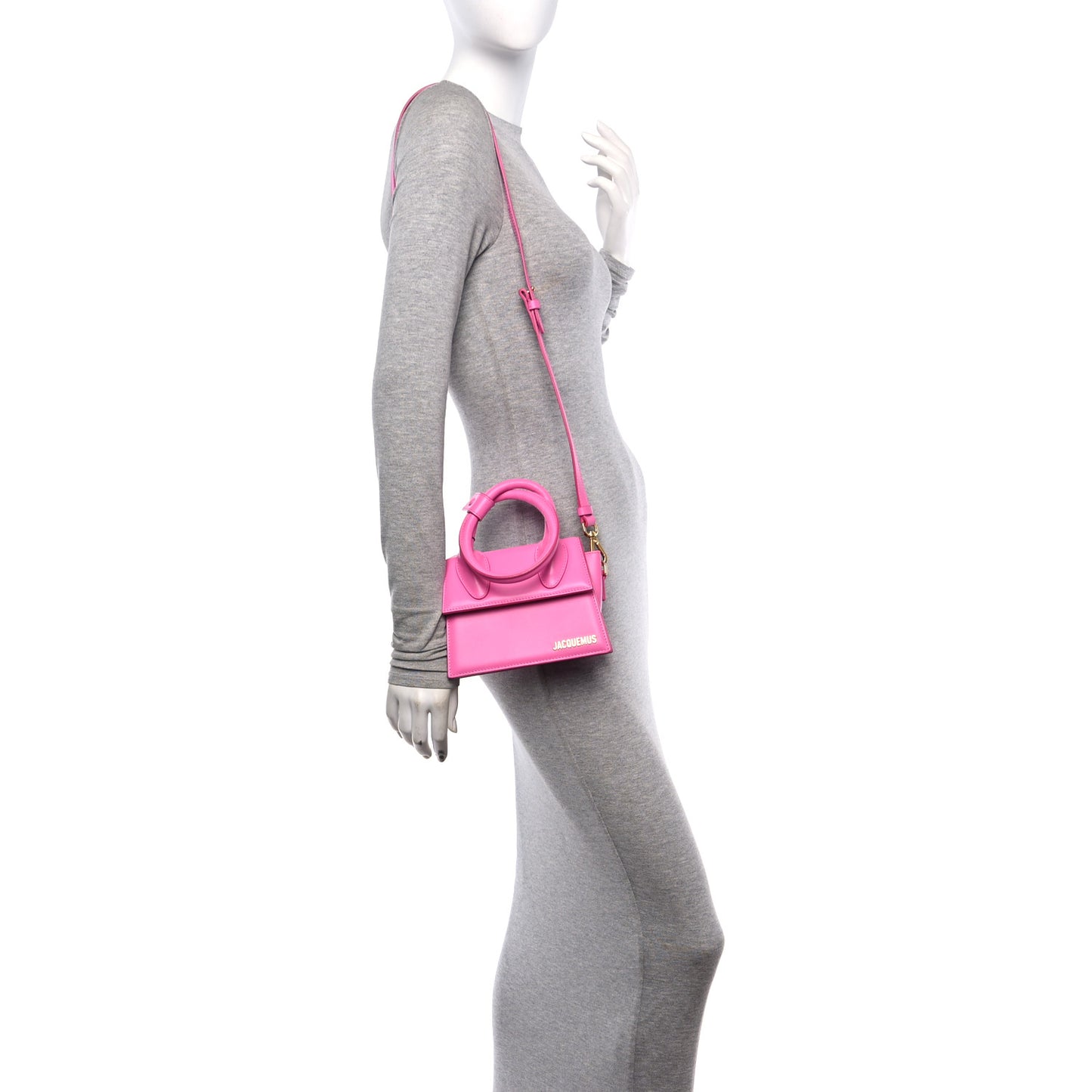 Smooth Calfskin Le Chiquito Noeud Pink