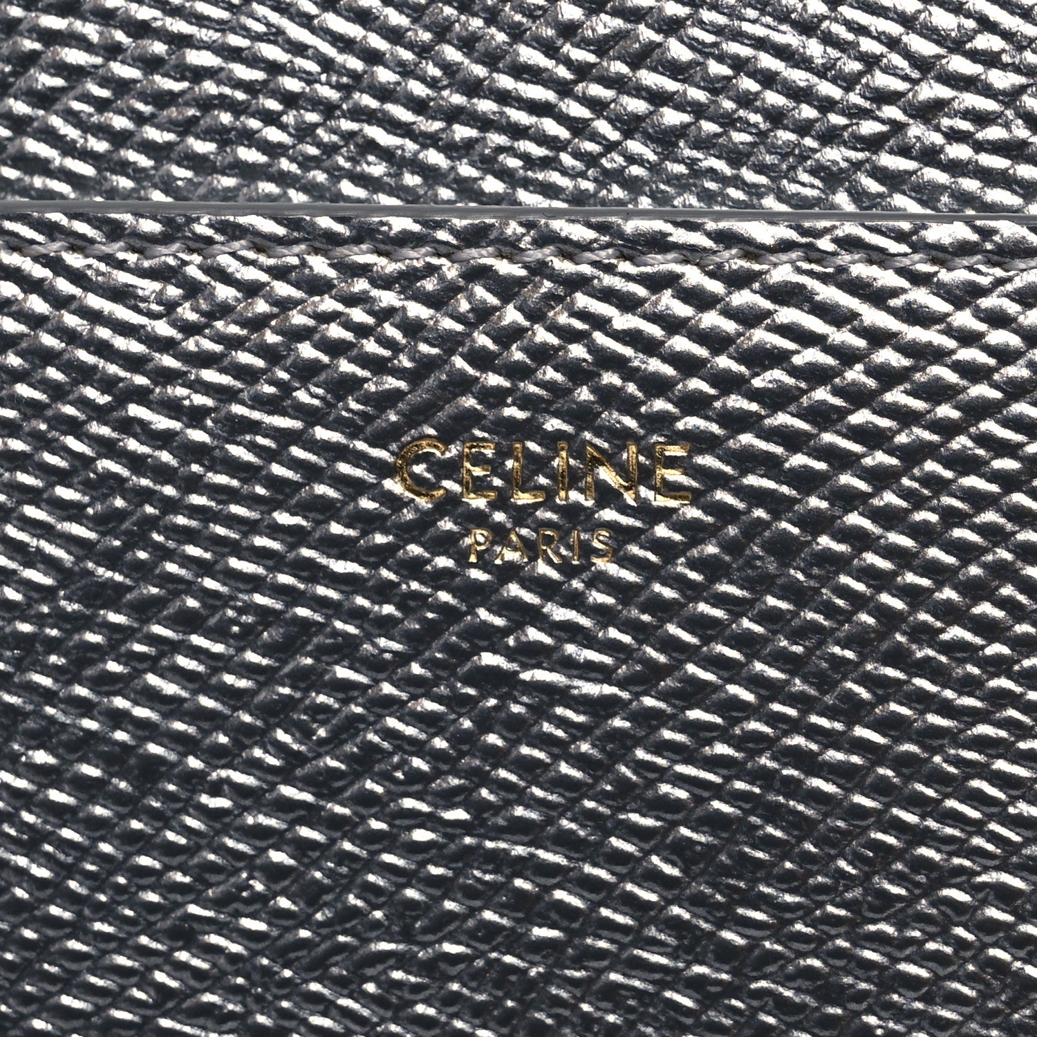 Celine Grained Calfskin Cartable Medium Briefcase Silver 7 of 13