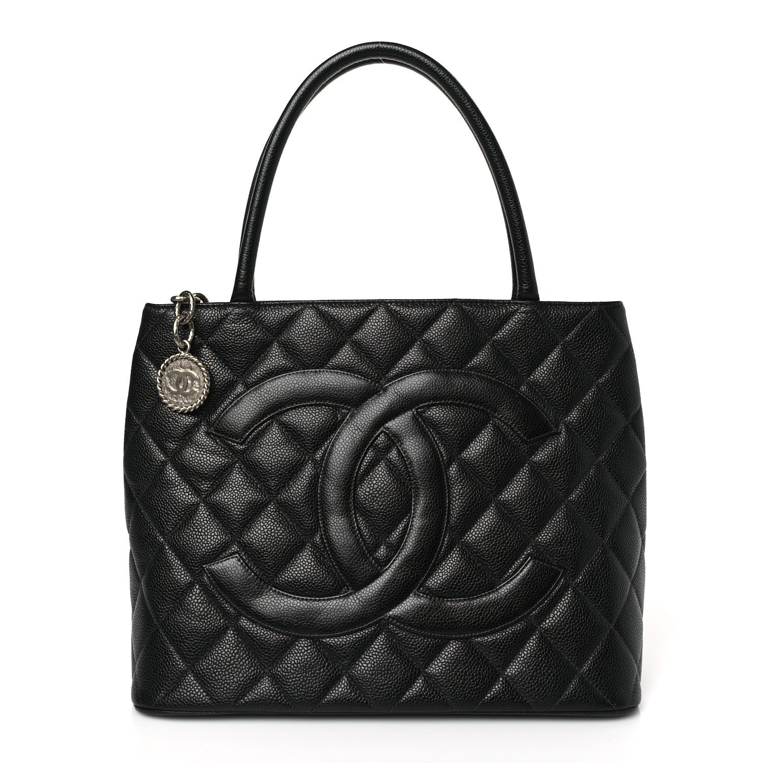 Chanel Caviar Quilted Medallion Tote Black 1 of 8