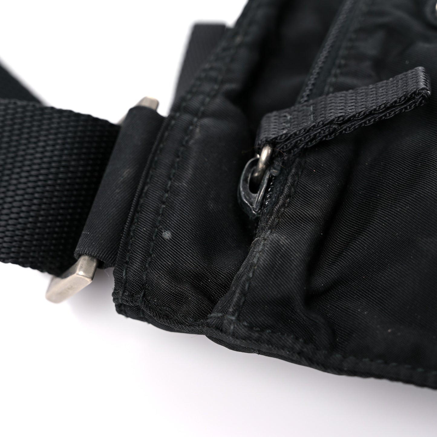 Tessuto Nylon Crossbody Bag Black