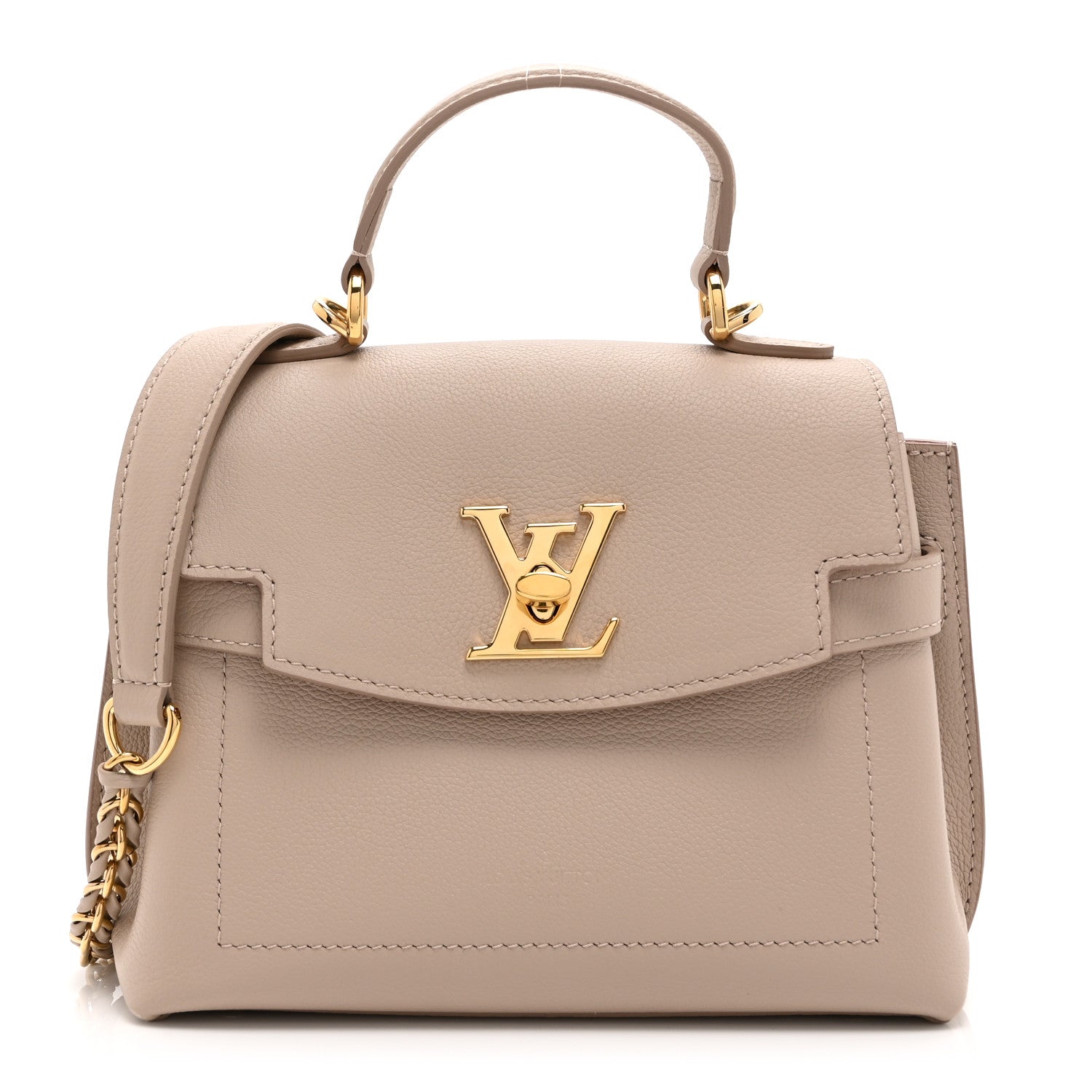 Louis Vuitton ロックエヴァーMINIライトベージュ Louis Vuitton Soft Calfskin Mini Lockme Ever Greige 1788225