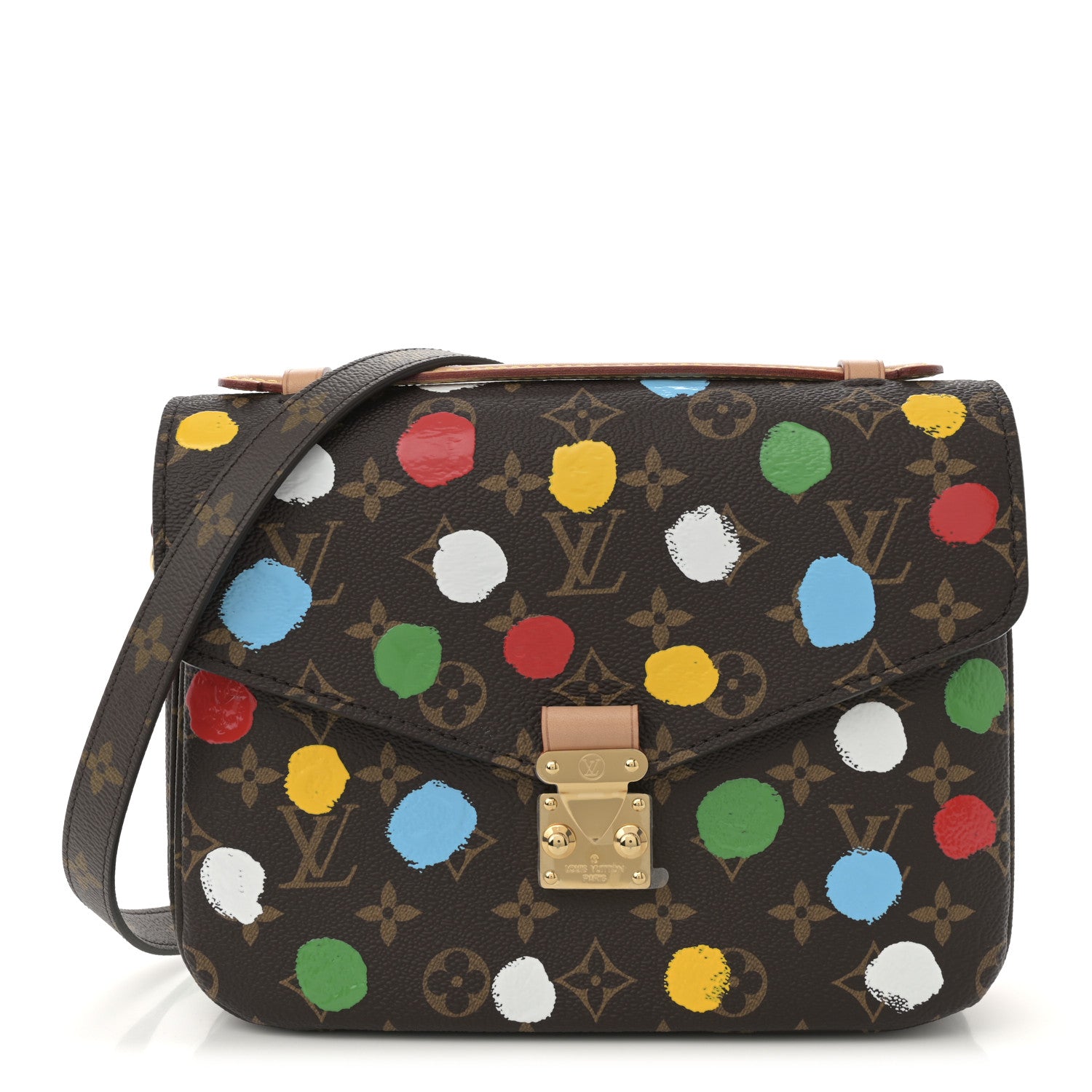 Louis Vuitton LV x YK Monogram Painted Dots Pochette Métis 1747136