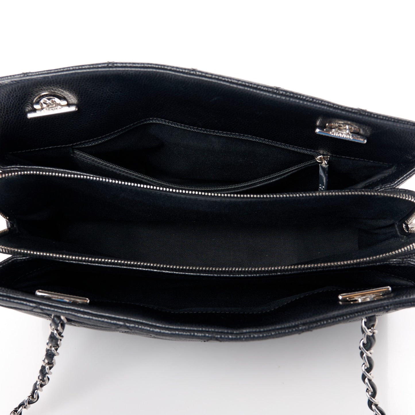 Caviar Quilted CC Timeless Soft Tote Black
