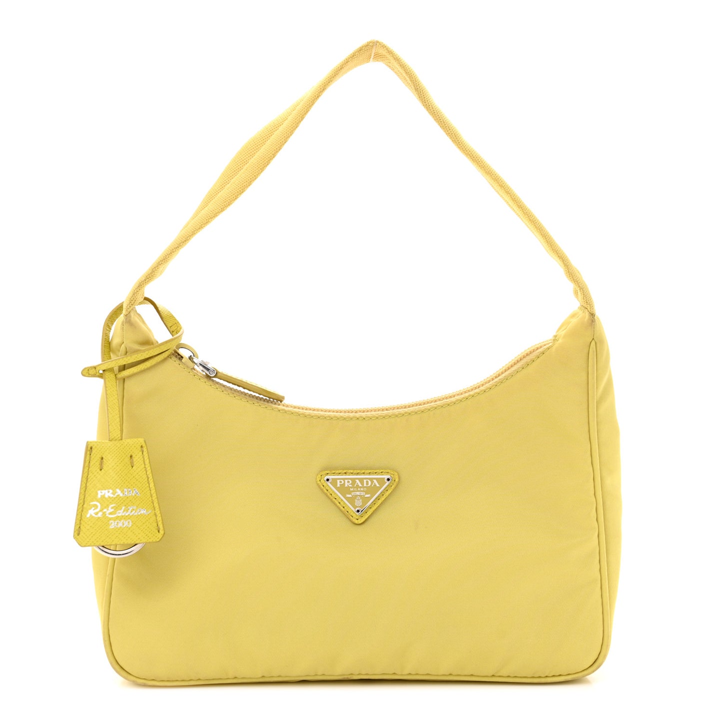 Tessuto Nylon Saffiano Mini Re-Edition 2000 Bag Ananas