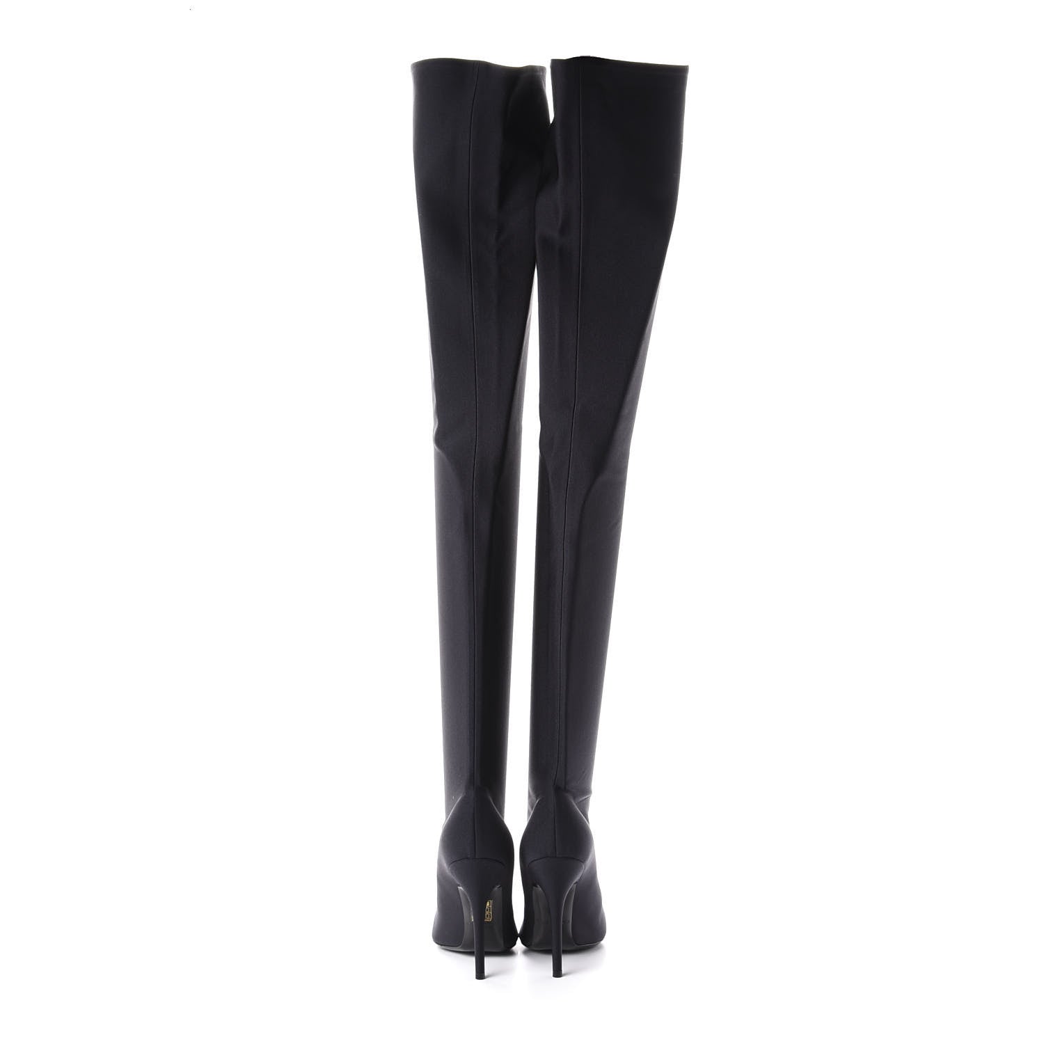 Balenciaga Spandex Pointed Toe Knife Thigh High Boots 38 Black 6 of 8