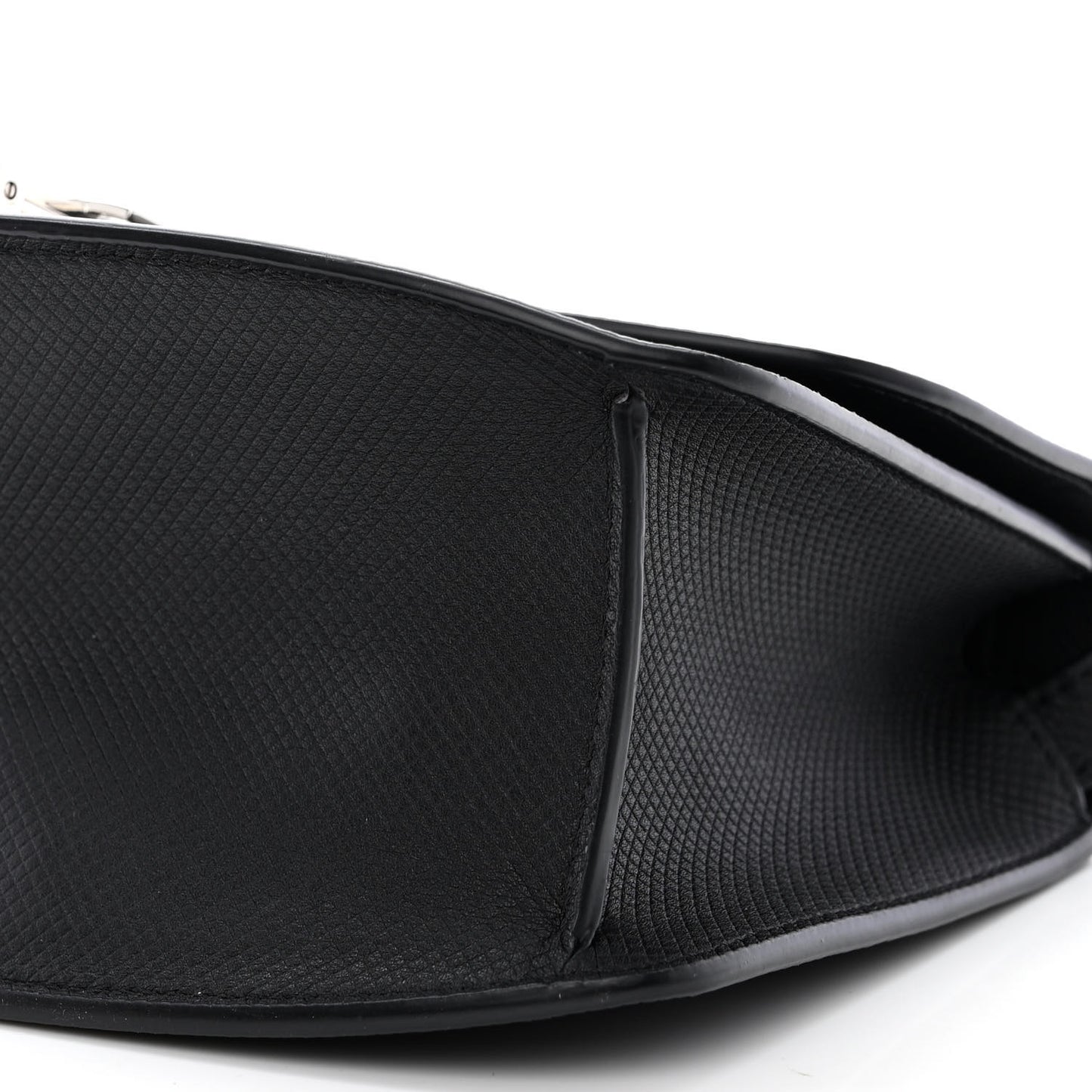 Stamped Saddle Calfskin The Sofia 8.75 Crossbody Black