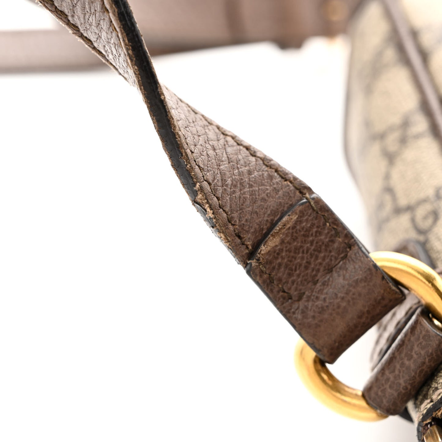 GG Supreme Monogram Web Small Ophidia Messenger Bag Brown