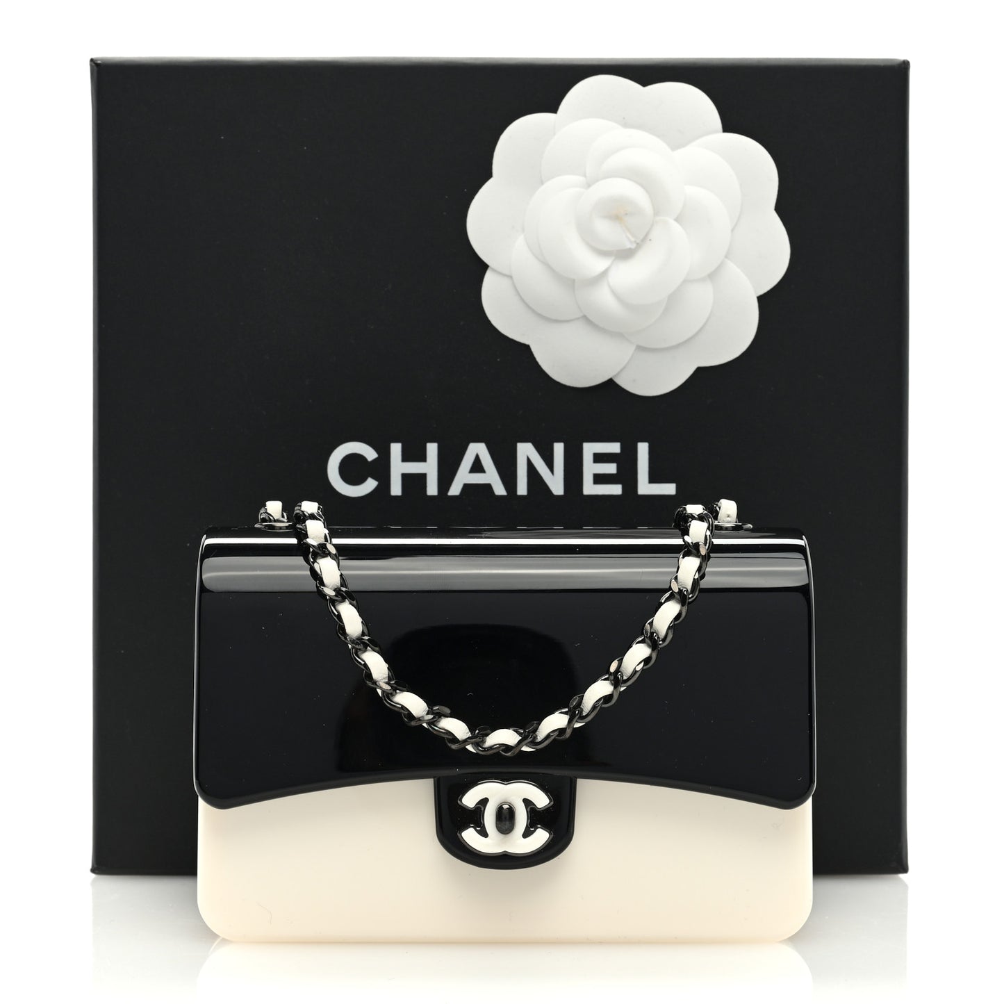 Plexiglass Plexi Coco Bag Black White