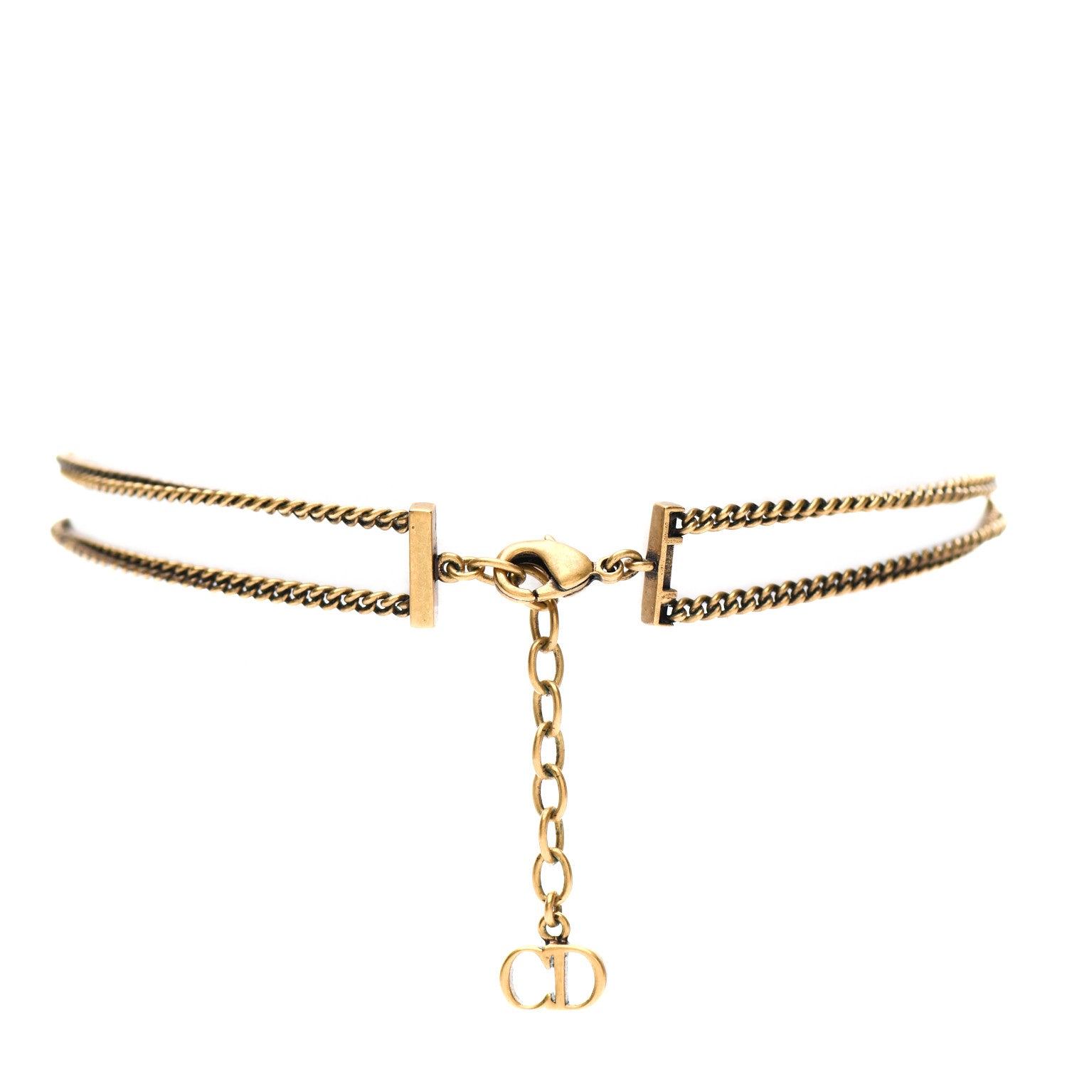 Christian Dior Metal J'Adior Choker Necklace Aged Gold 3 of 4