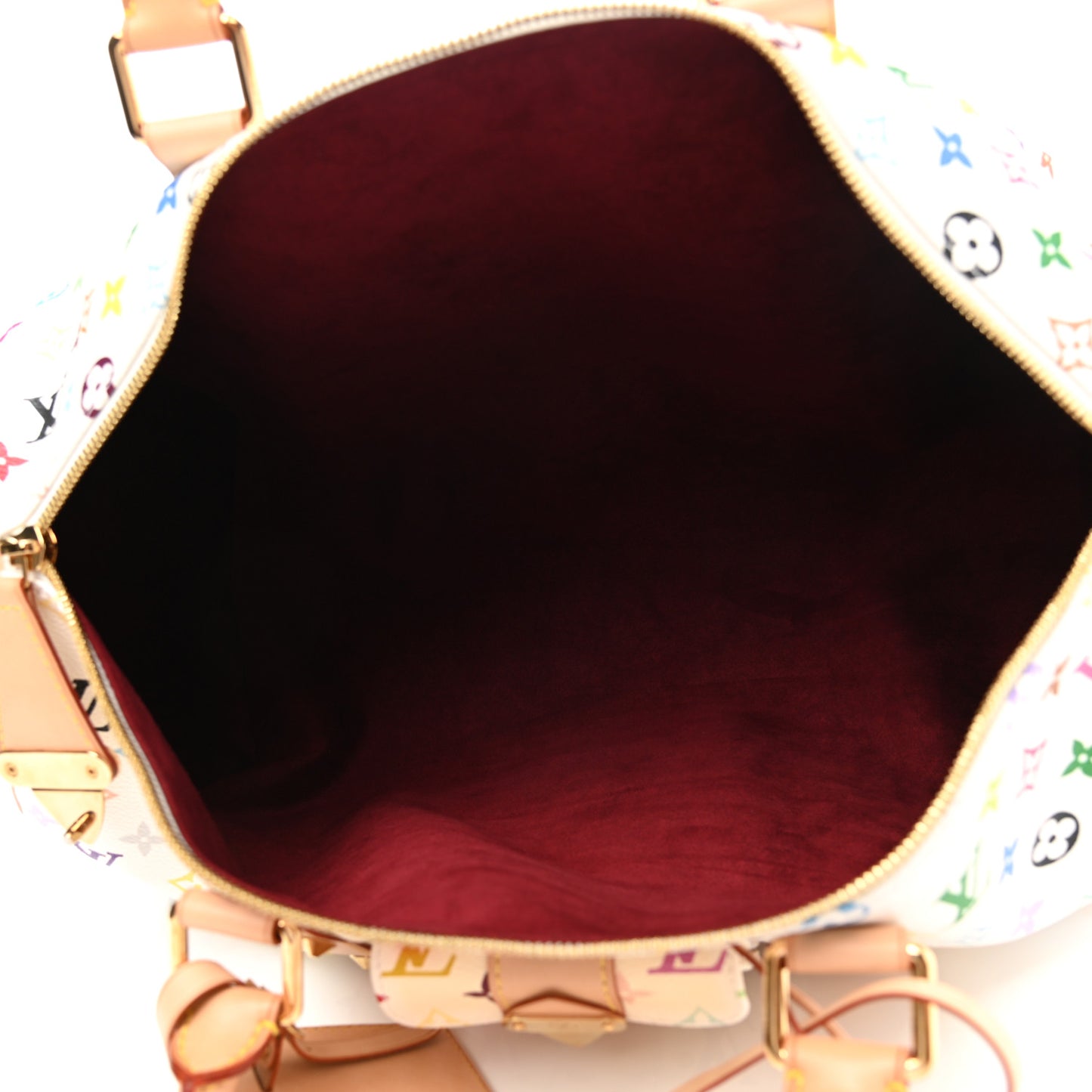 Monogram Multicolor Keepall 45 White