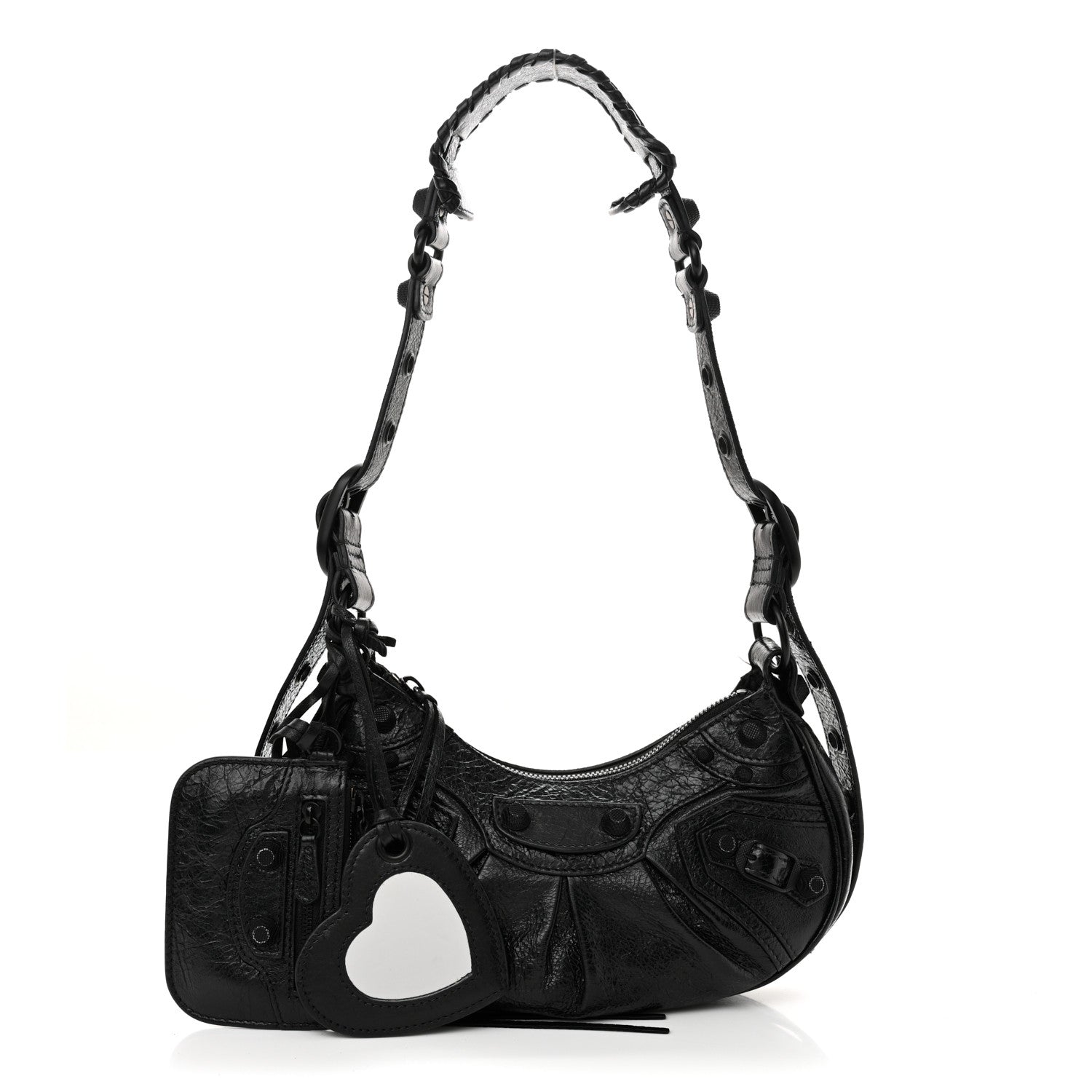 Balenciaga Agneau Arena Le Cagole Shoulder Bag XS Black 3 of 13