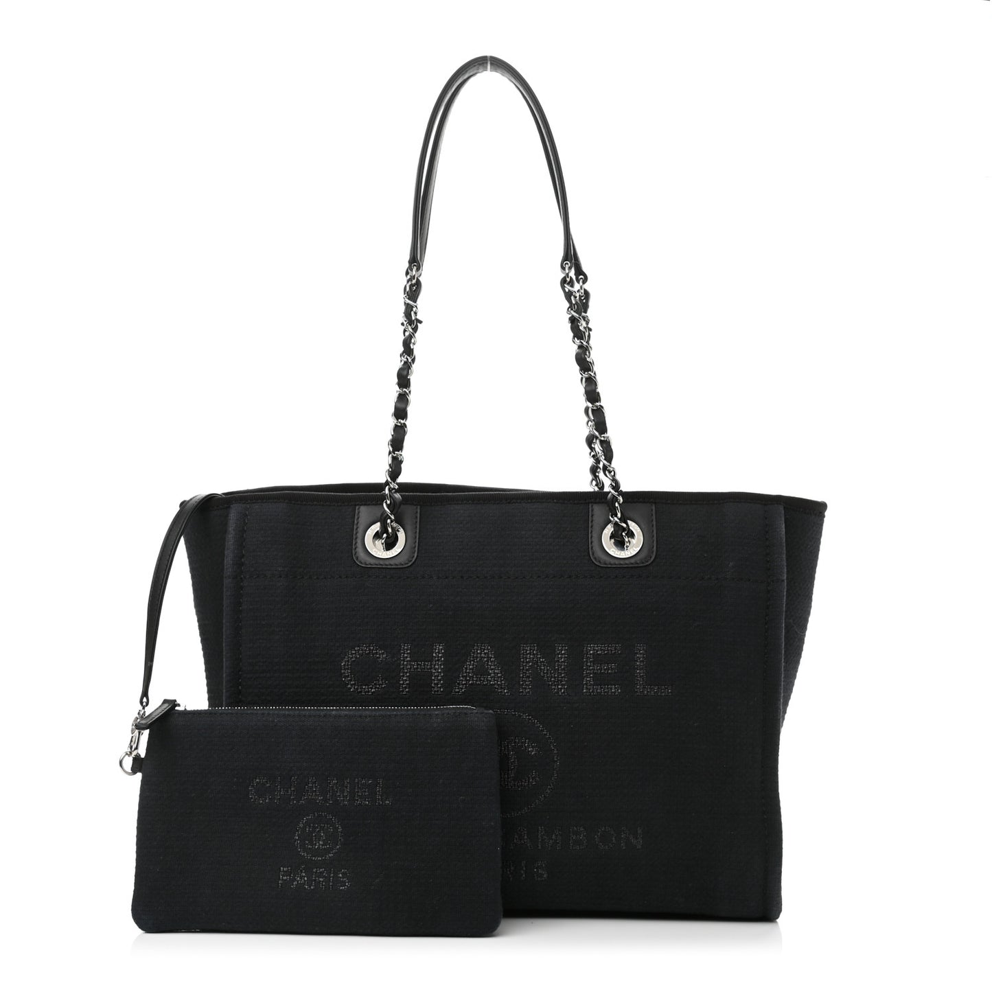 Mixed Fibers Small Deauville Tote Black