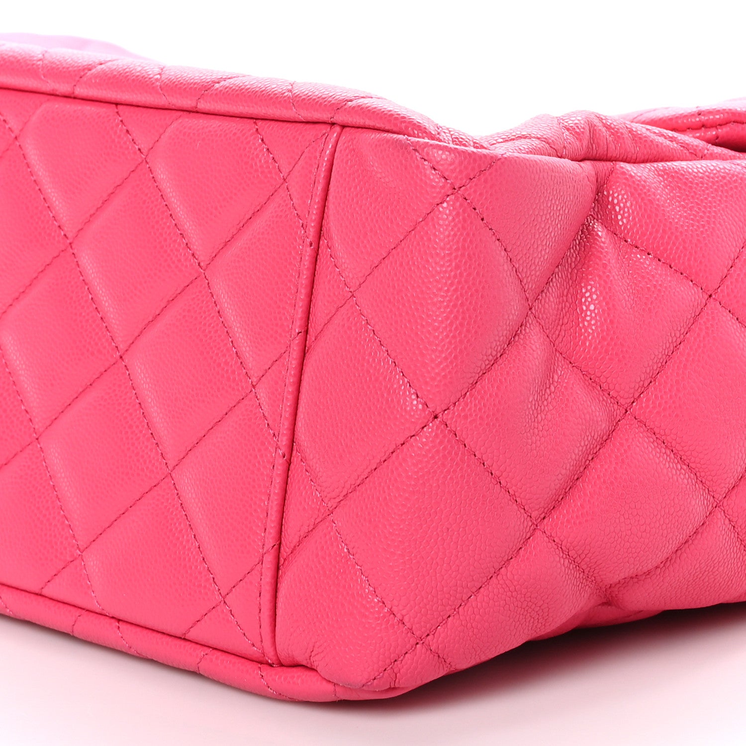 Chanel Caviar Quilted XXL Travel Flap Bag Dark Pink 9 of 9