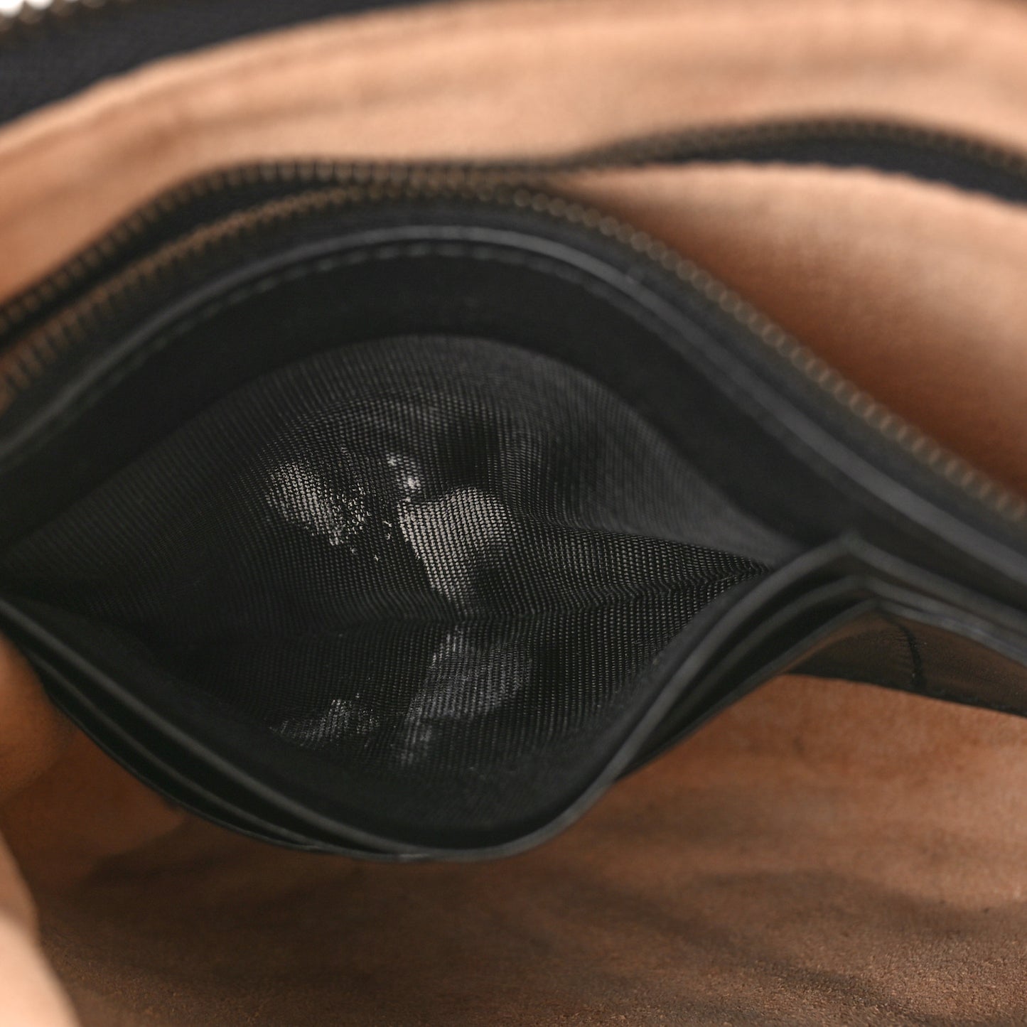 Calfskin Matelasse Mini GG Marmont Chain Bag Black