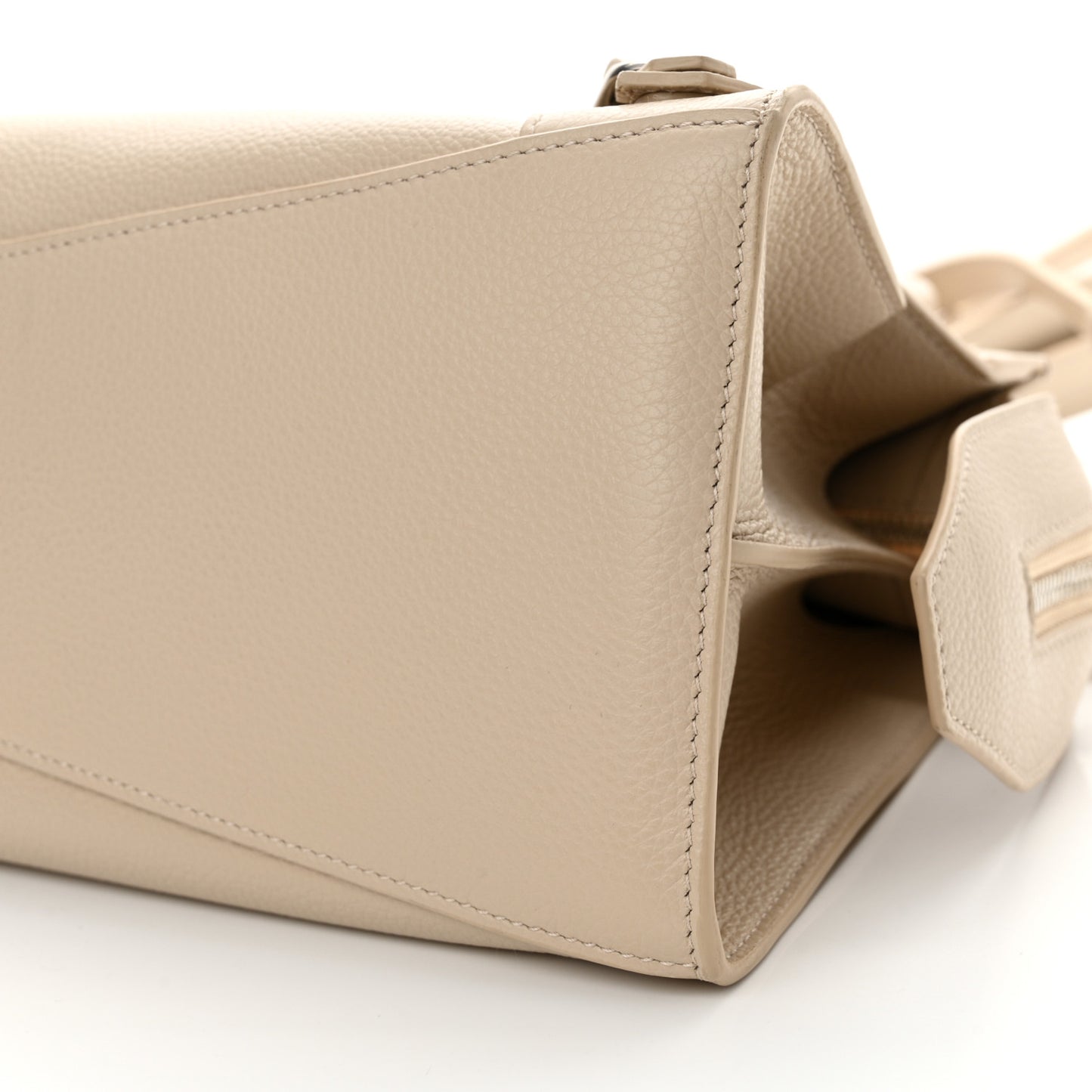 Grained Calfskin Neo Classic Silver Hardware S City Cream