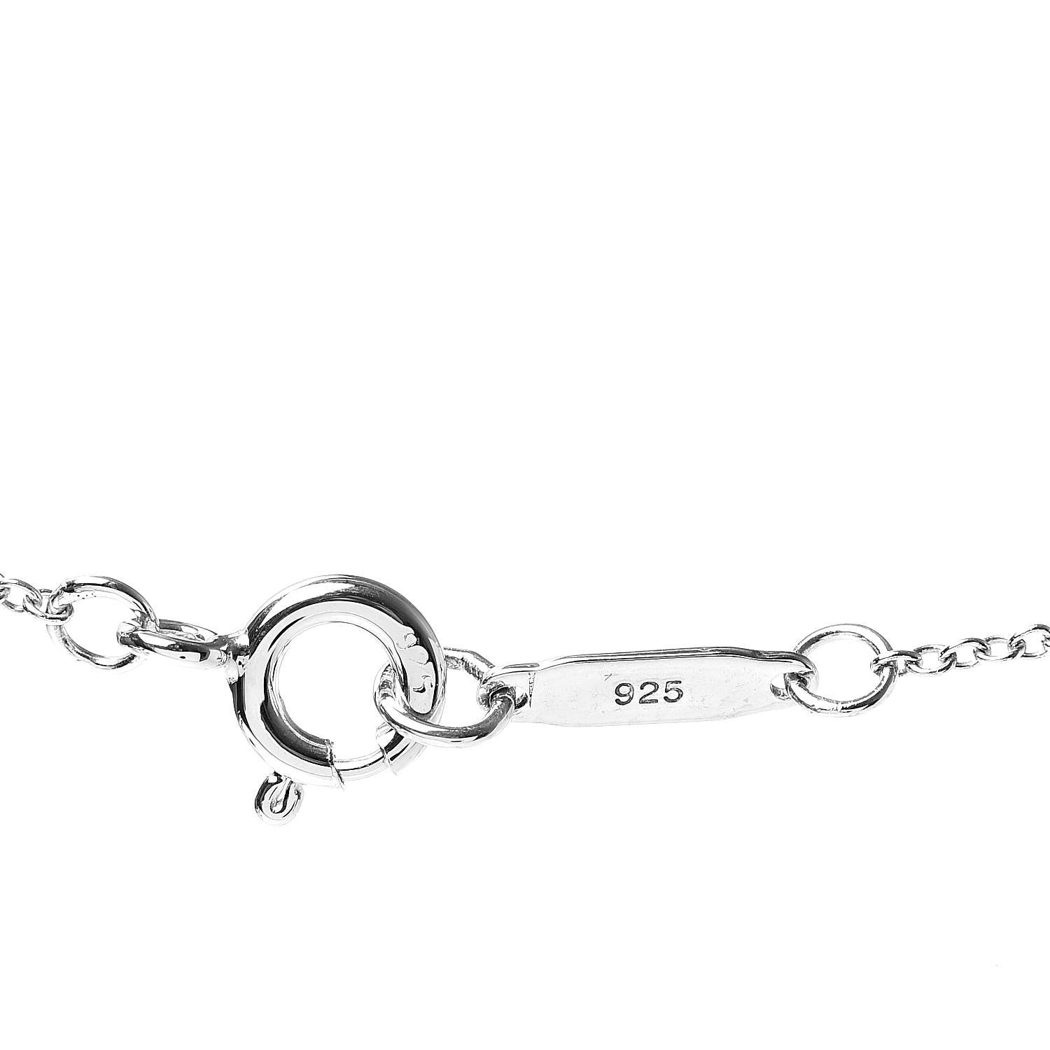 Tiffany Sterling Silver Small Bow Pendant Necklace 6 of 6
