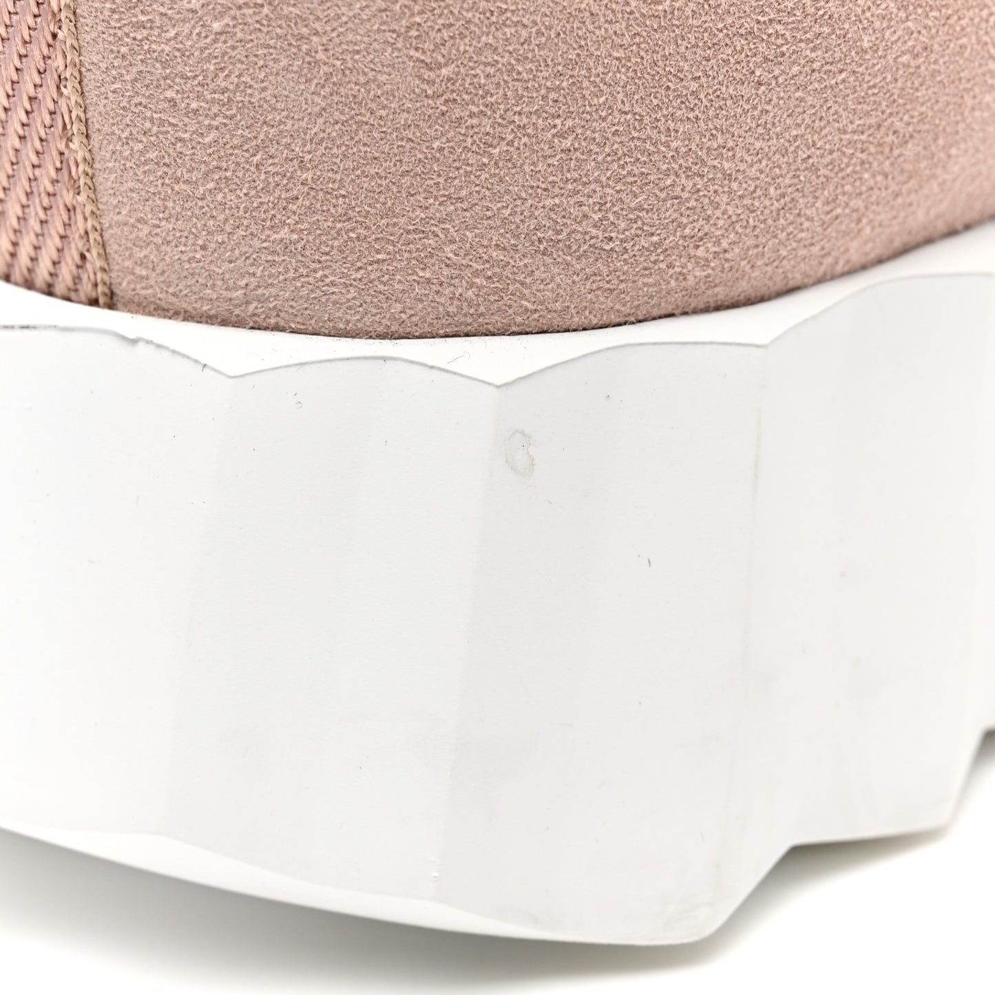Parachute Fabric Suede Goatskin Bouncing Sneakers 36 Rose Rose Opaline