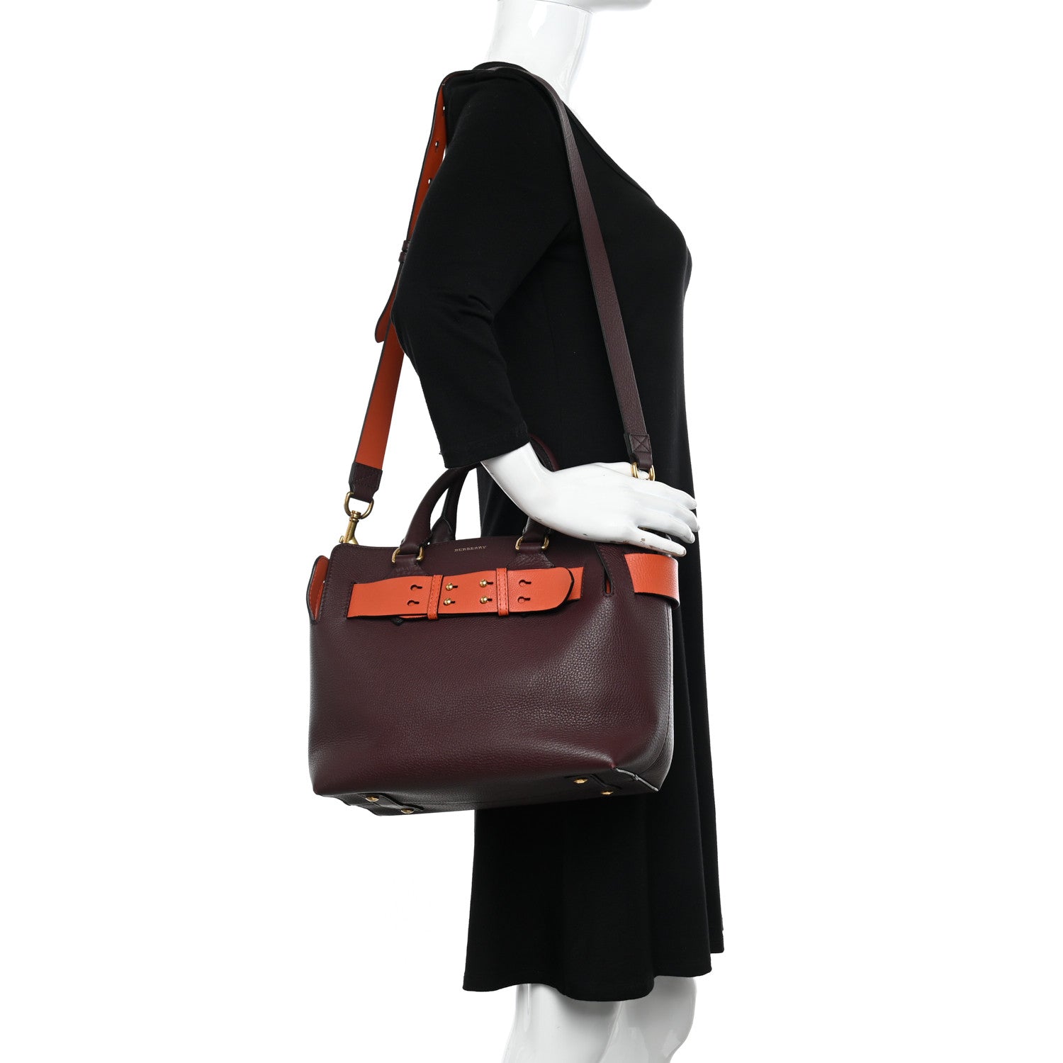 Burberry Grainy Calfskin Baby Belt Bag Deep Claret 2 of 14