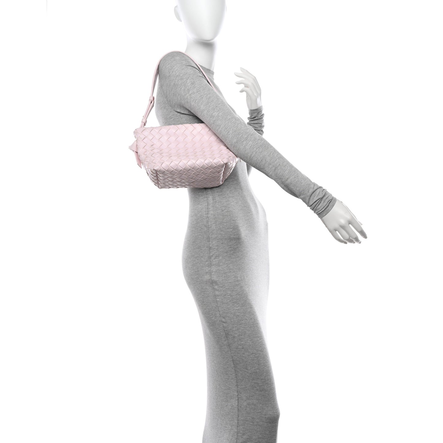Nappa Intrecciato Tie Shoulder Bag Bliss Washed