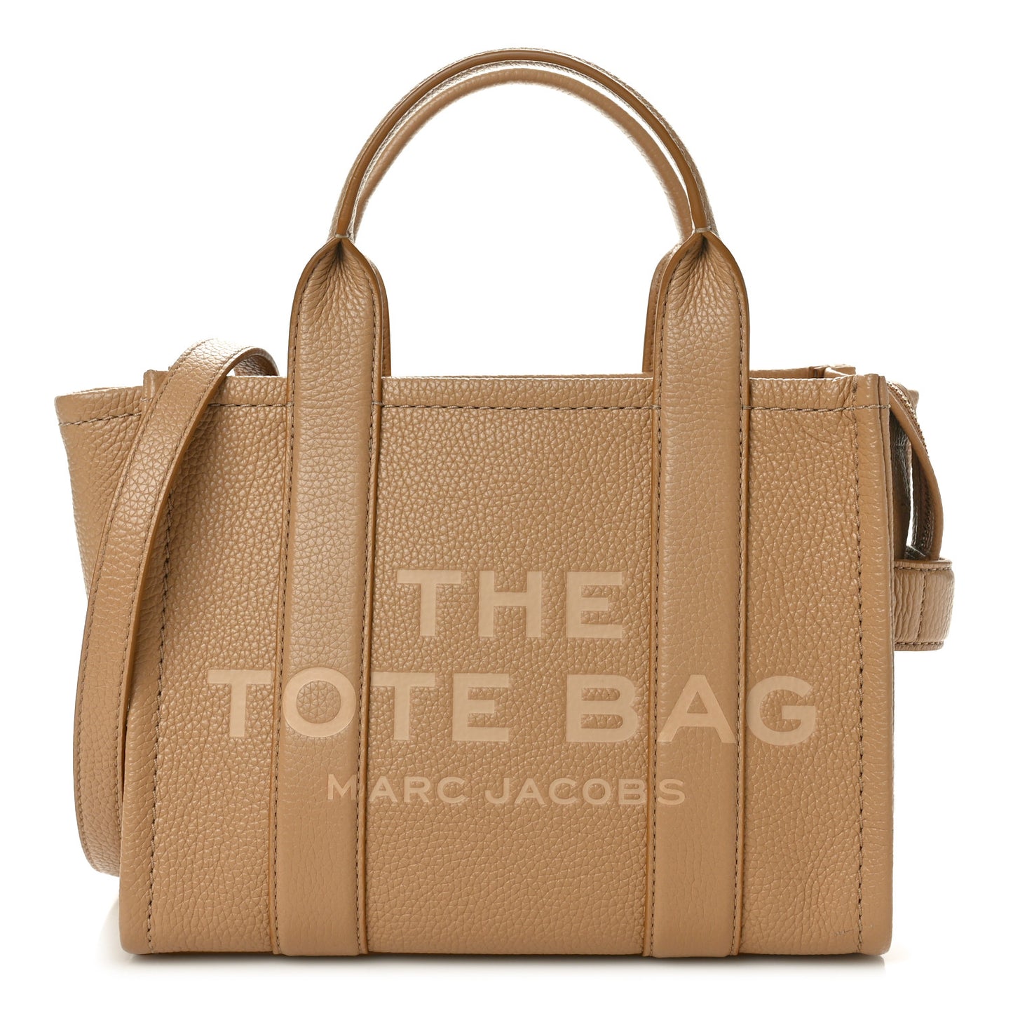 Grained Calfskin Mini The Tote Bag Camel