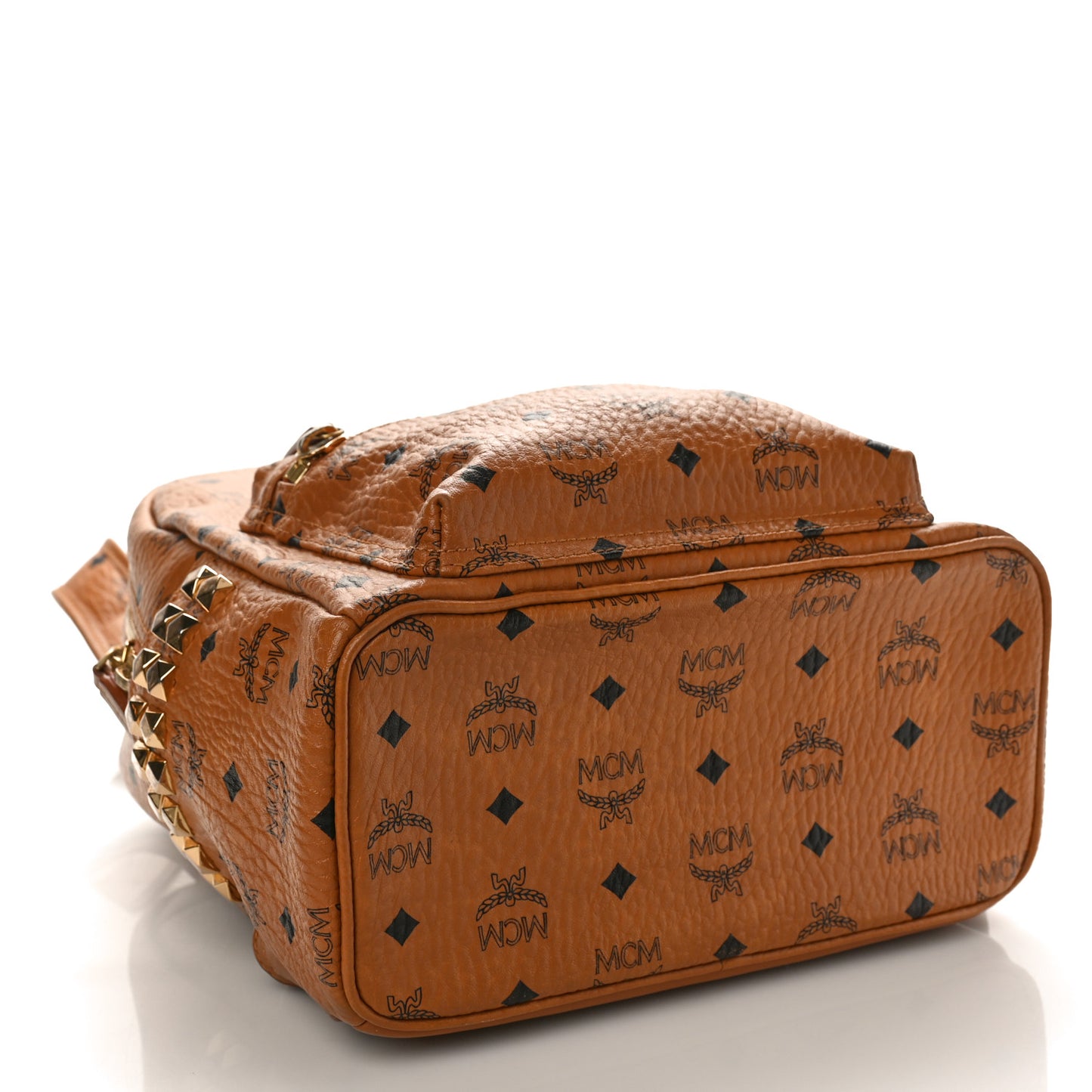 Visetos Small Side Stud Stark Backpack Cognac