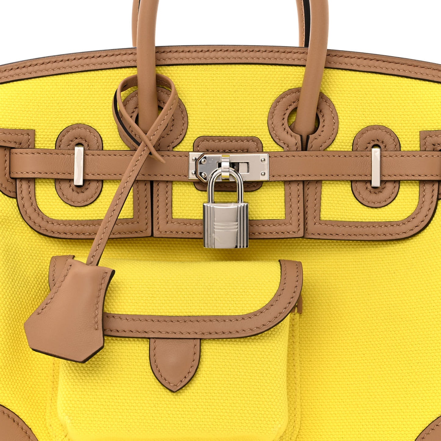 Toile Goeland Swift Cargo Birkin 25 Jaune Citron Chai