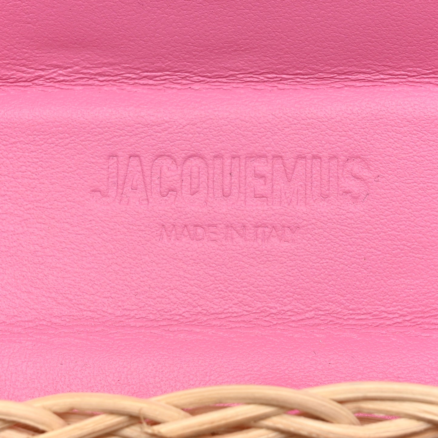 Smooth Calfskin Wicker Le Chiquito Pink