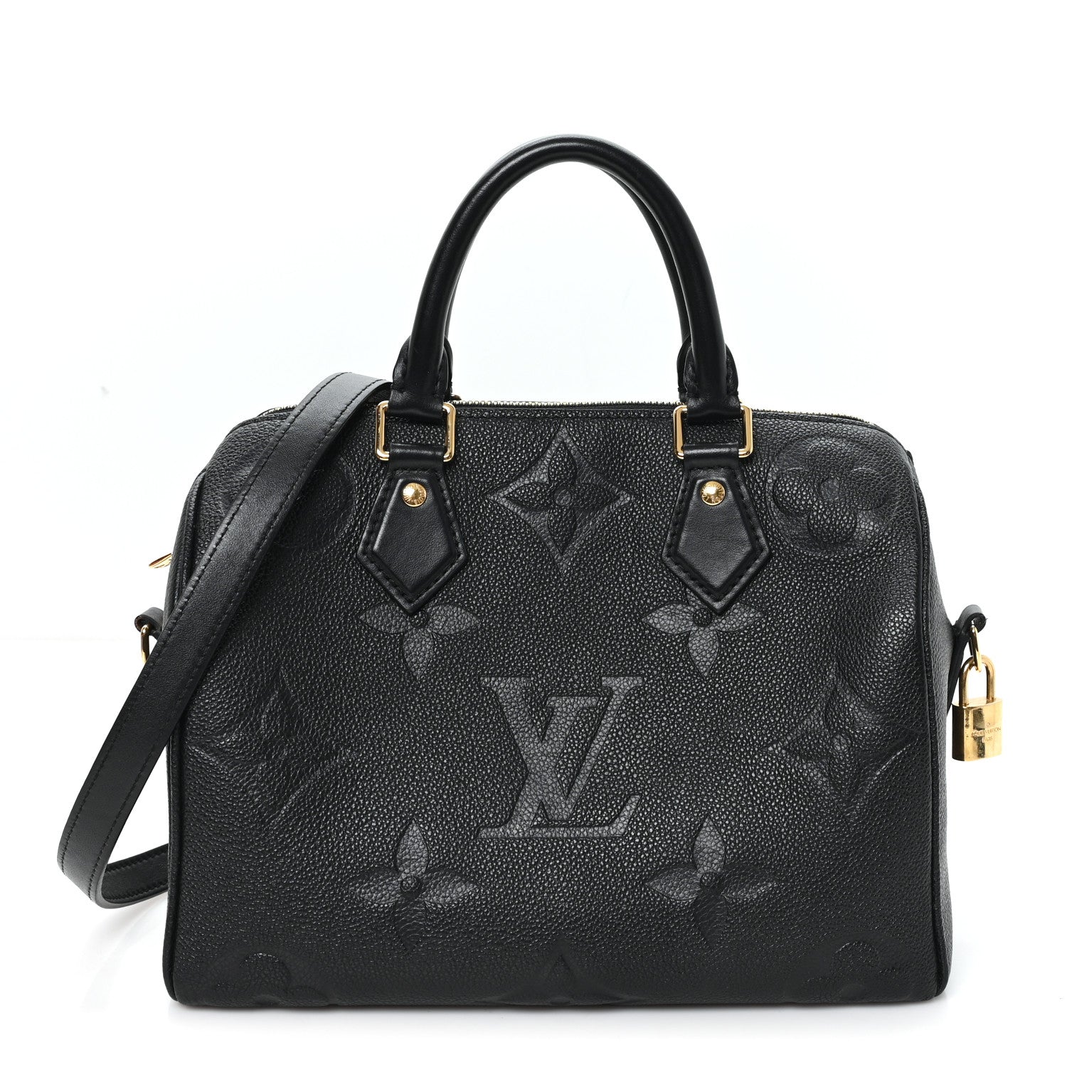 Louis Vuitton Empreinte Monogram Giant Speedy Bandouliere 25 Black