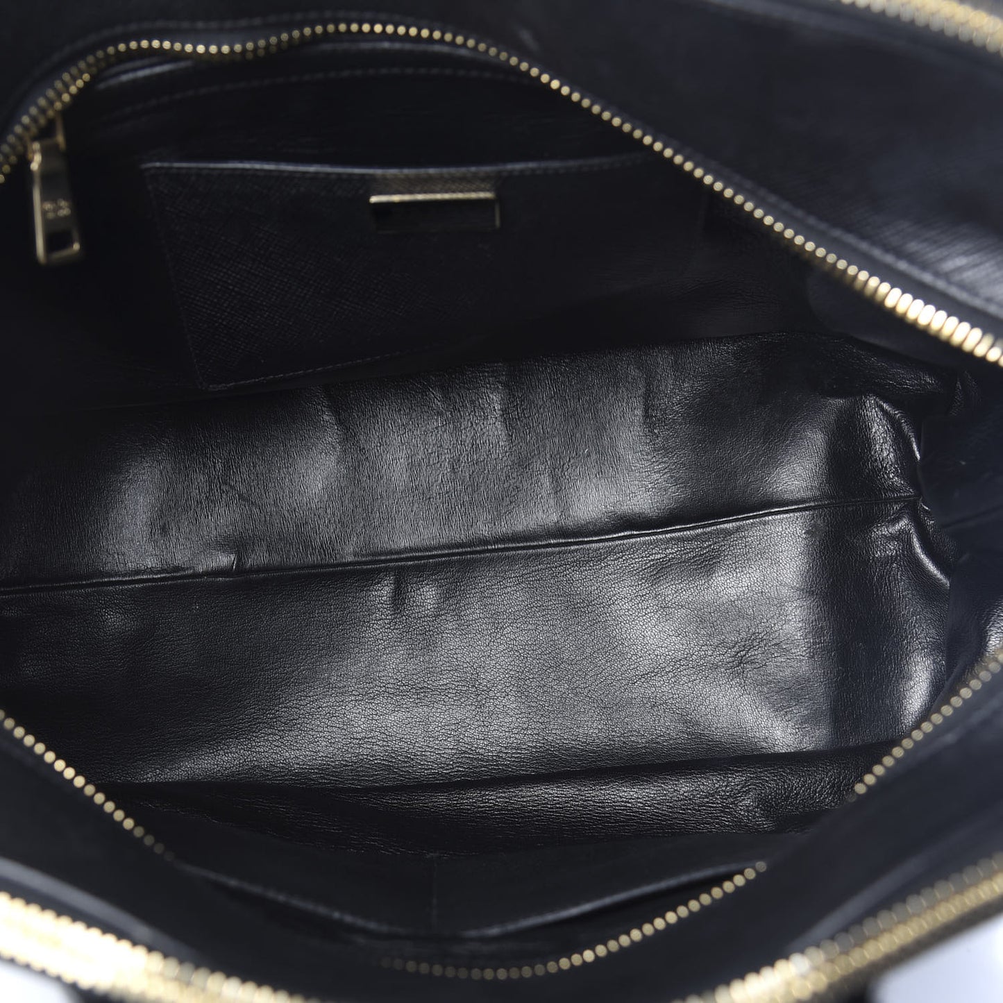 Saffiano Cuir Top Handle Dome Tote Black