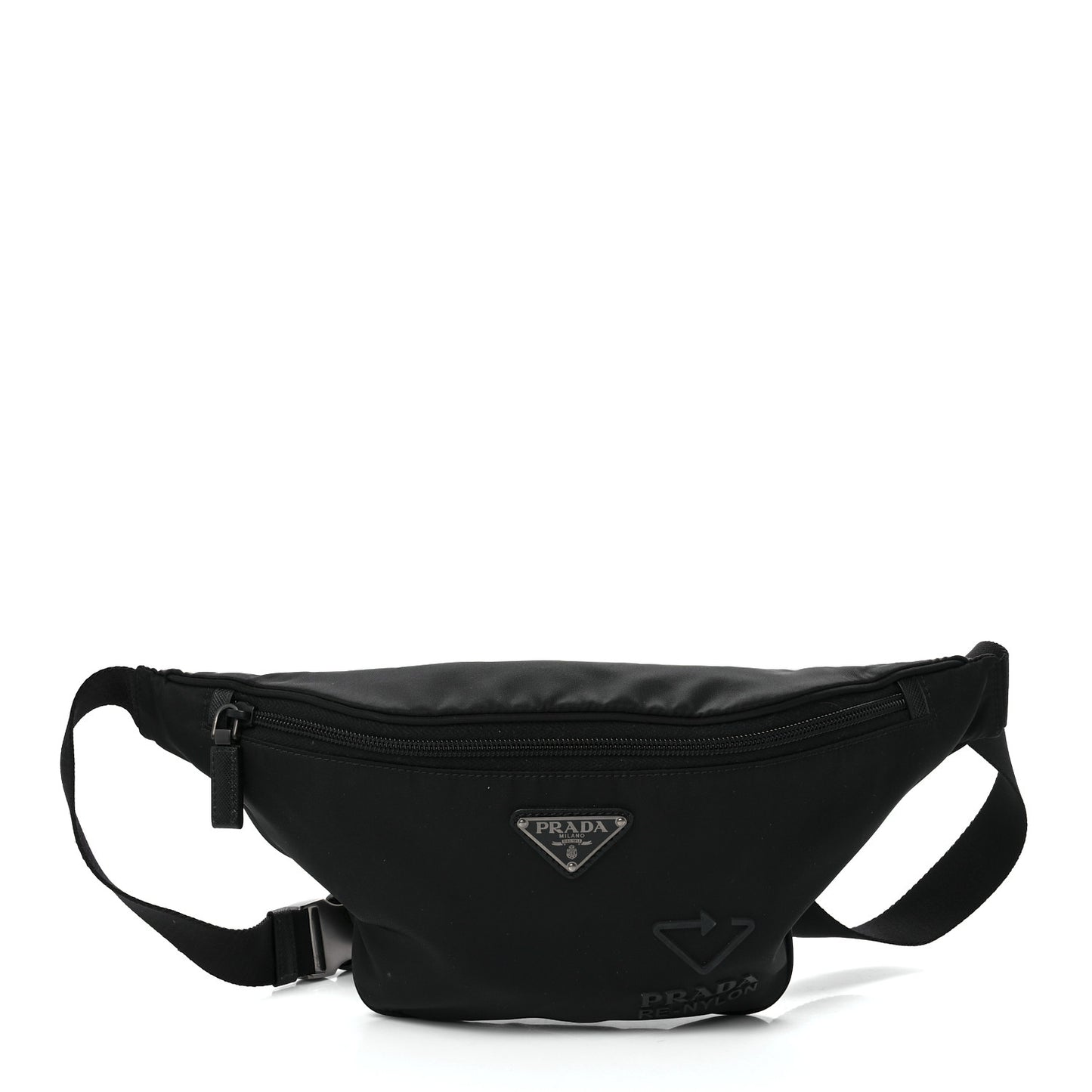 Re-Nylon Saffiano Belt Bag Black