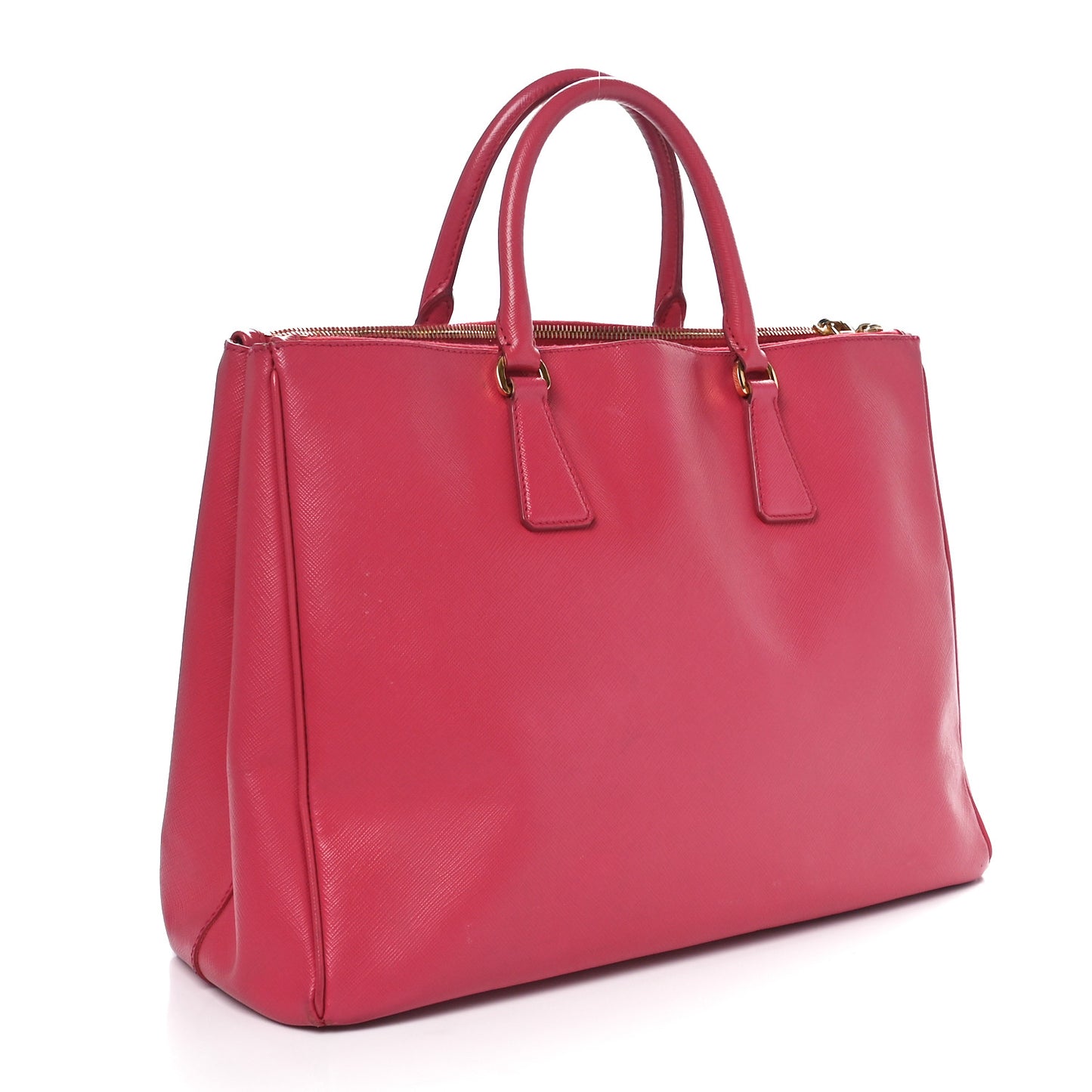 Saffiano Lux Large Double Zip Tote Peonia