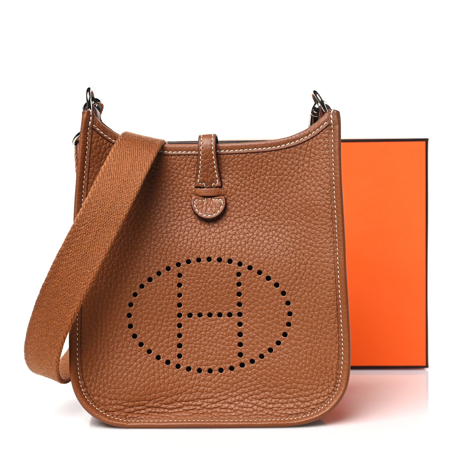 Hermes Taurillon Clemence Evelyne TPM Gold 10 of 10